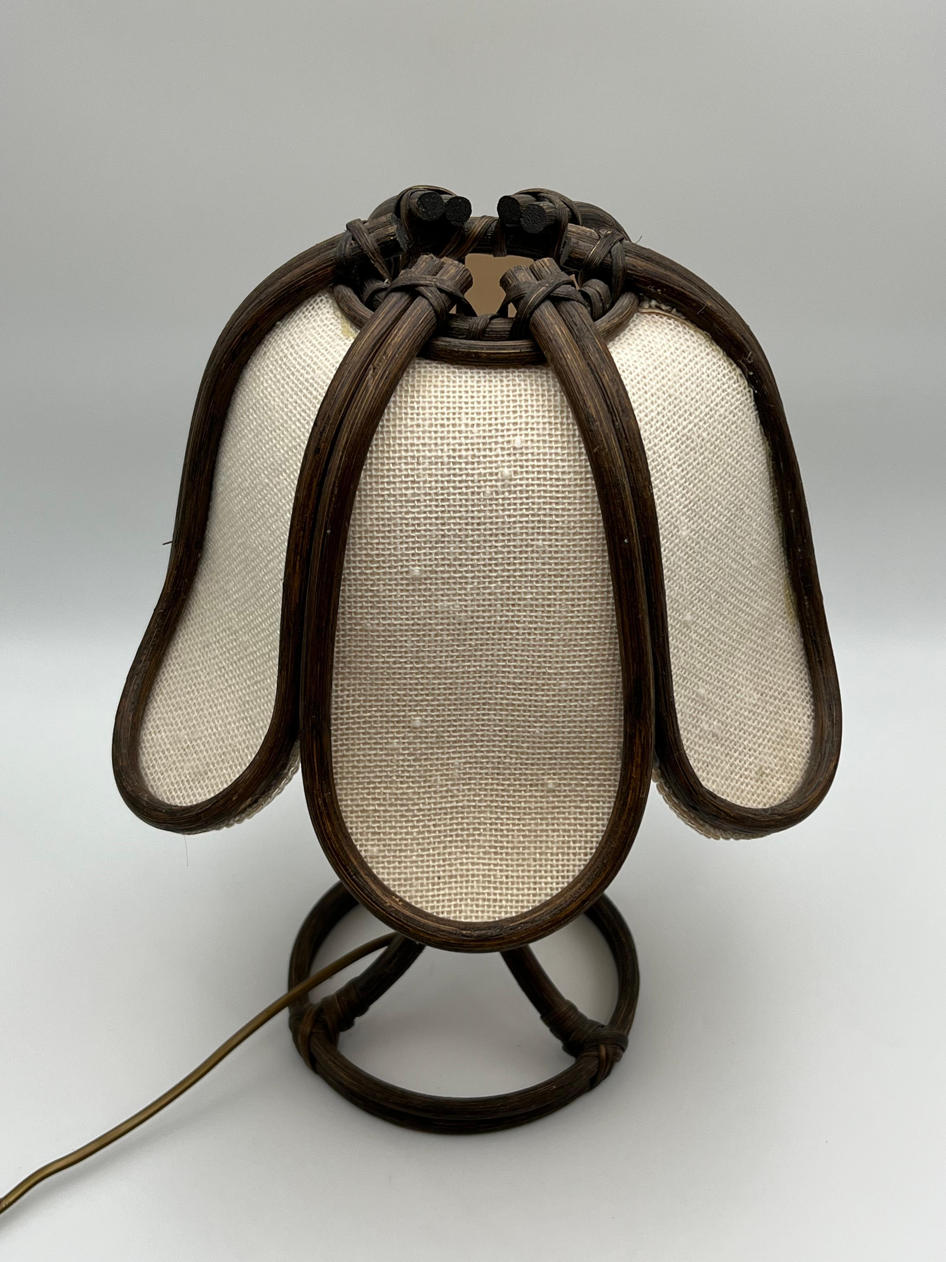 Nature Rattan Table Lamp, 1970s, Norway Design For Sale 3