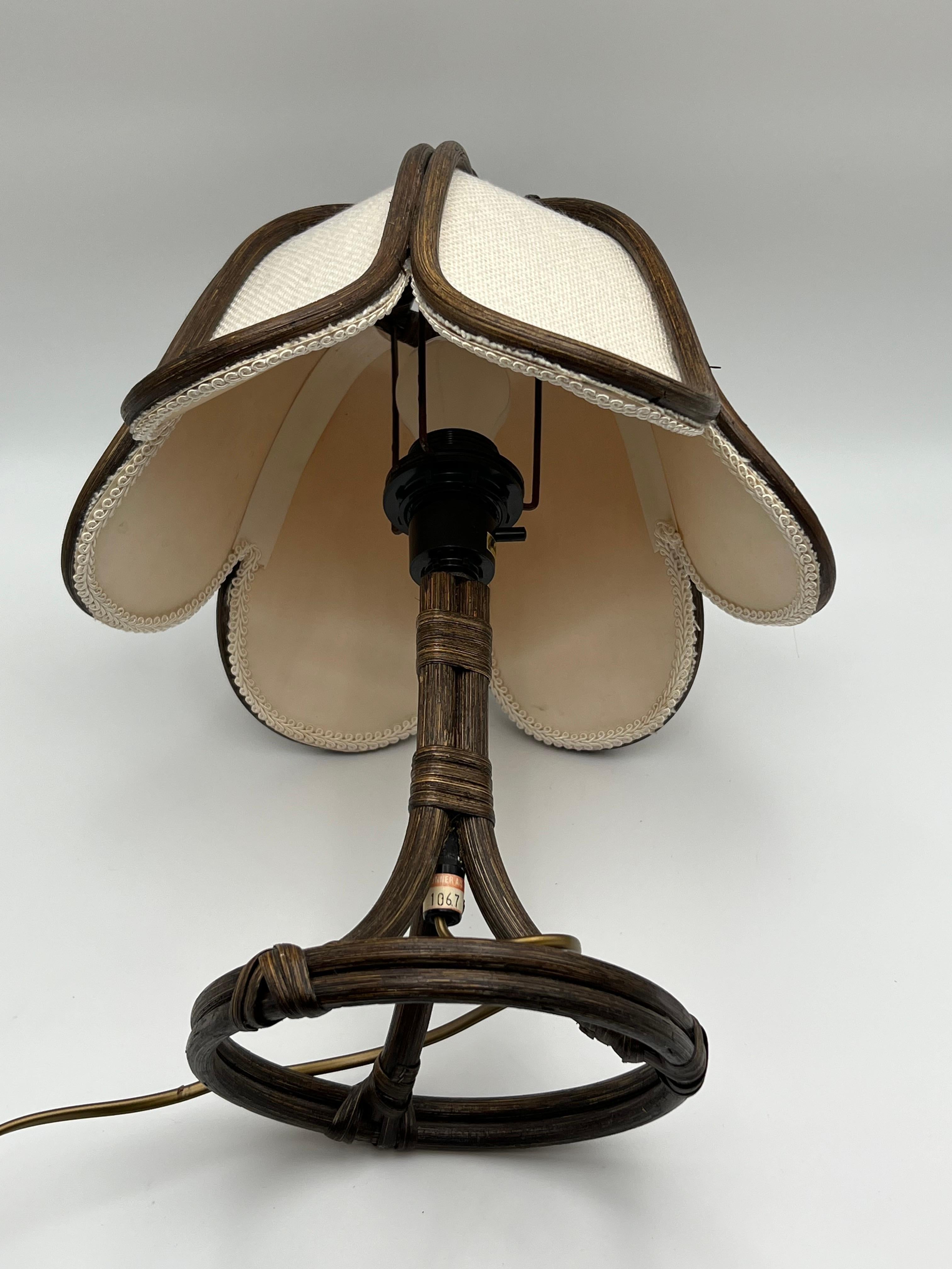 Nature Rattan Table Lamp, 1970s, Norway Design For Sale 5