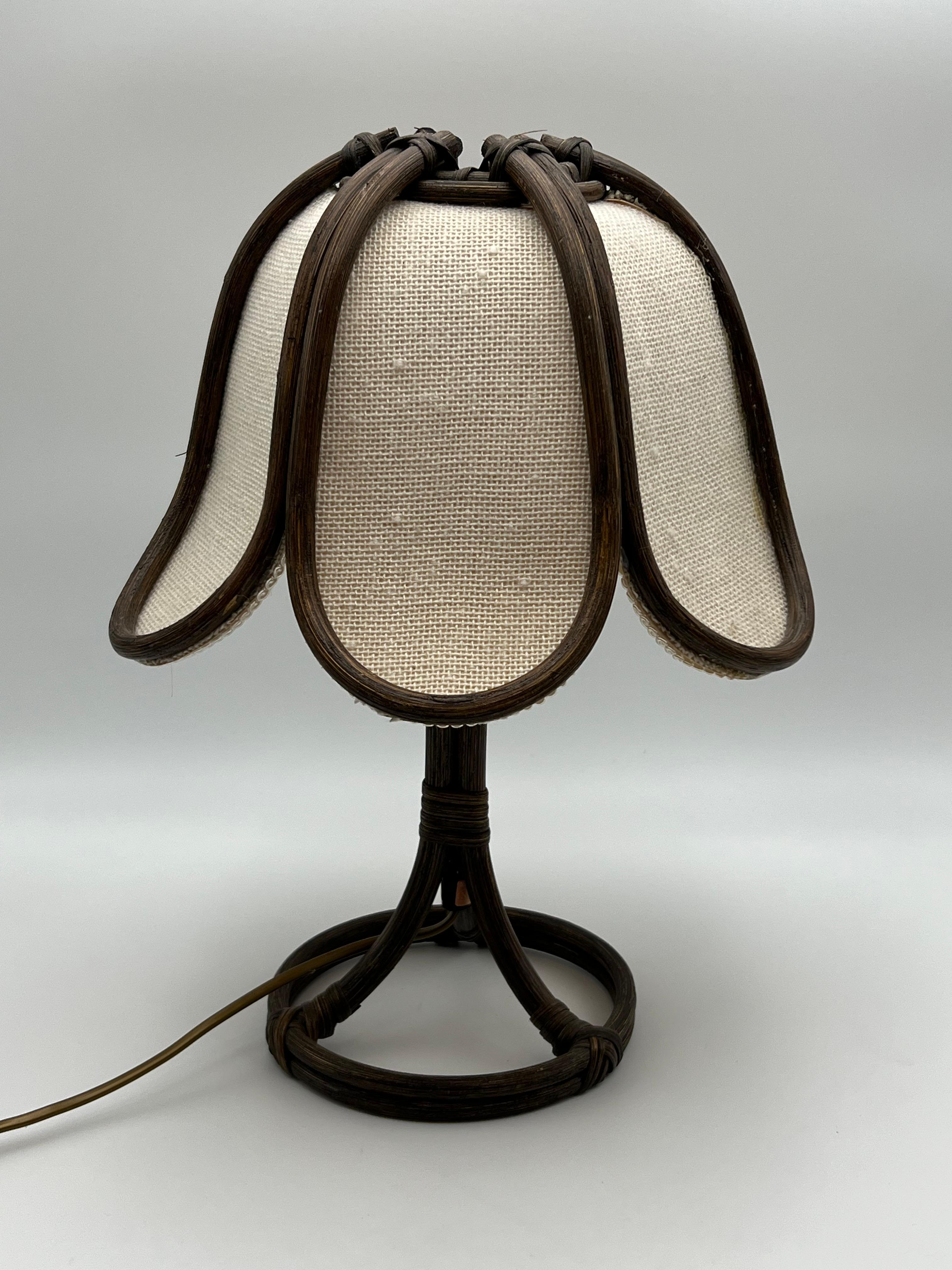 Nature Rattan Table Lamp, 1970s, Norway Design For Sale 2