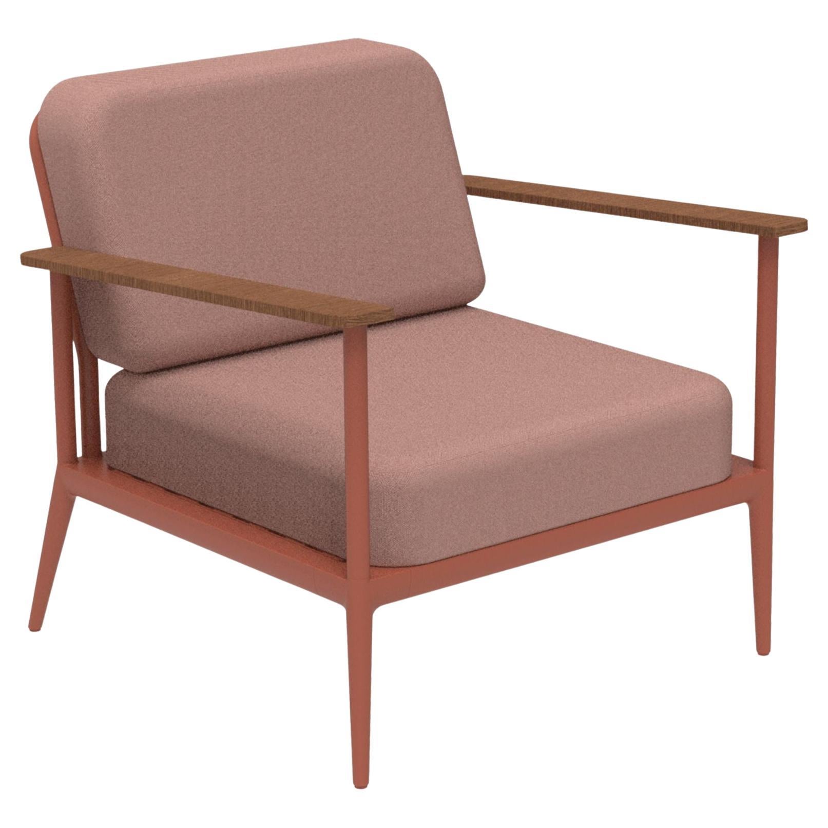 Nature Salmon Longue Chair by Mowee For Sale