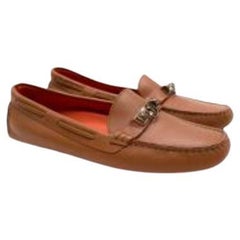 Naturel leather Irving driving loafers