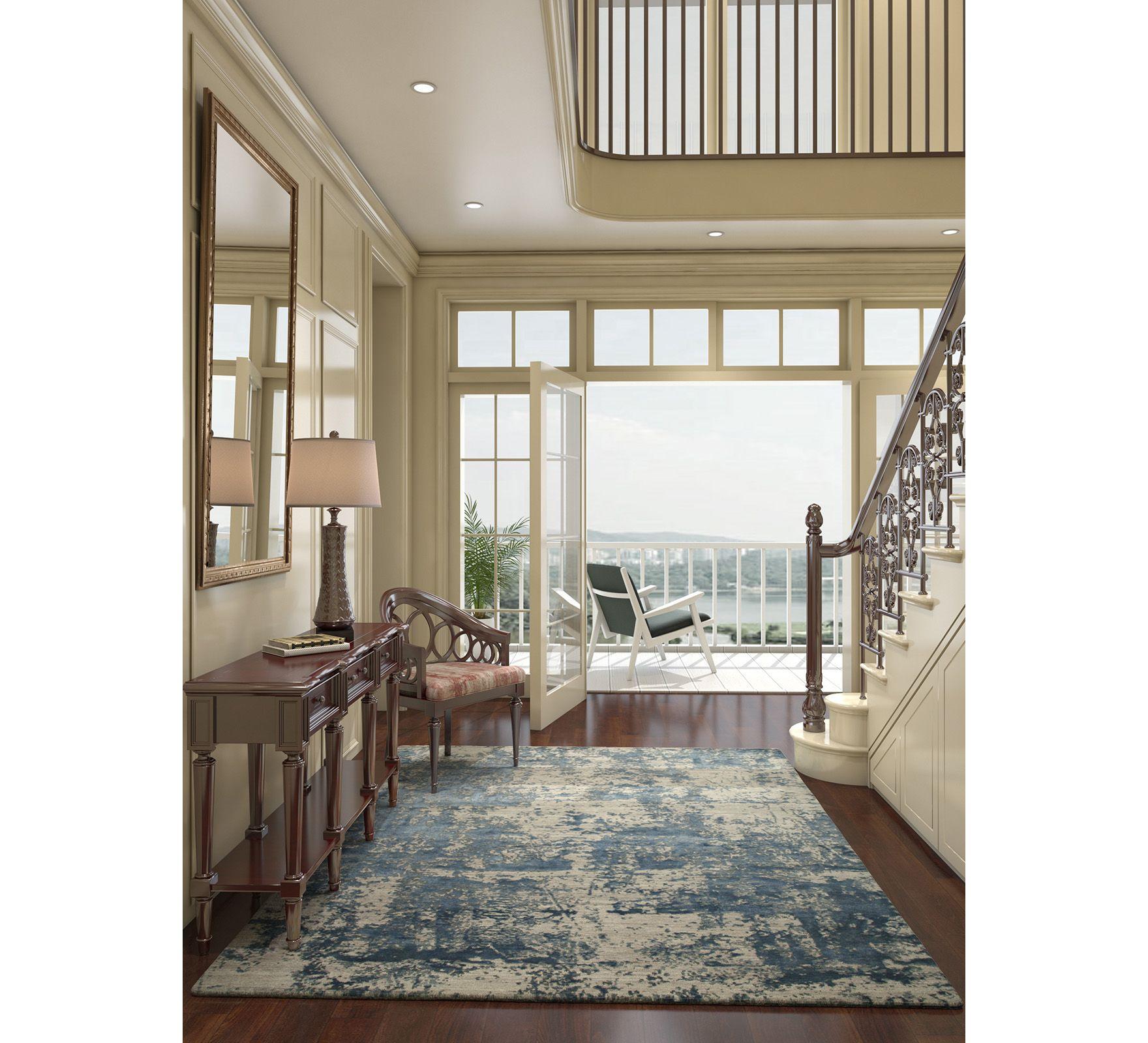 Hand-Knotted Nature's Symphony Ashwood & Chicory 240x300 cm Handknotted Rug For Sale