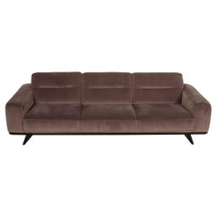 Natuzzi Audacia Fabric Sofa Brown Canapé trois places