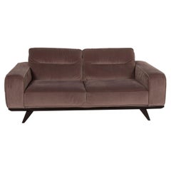 Natuzzi Audacia Fabric Sofa Brown Two-Seater Couch