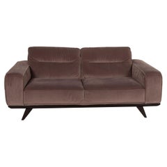 Natuzzi Audacia Fabric Sofa Brown Canapé deux places