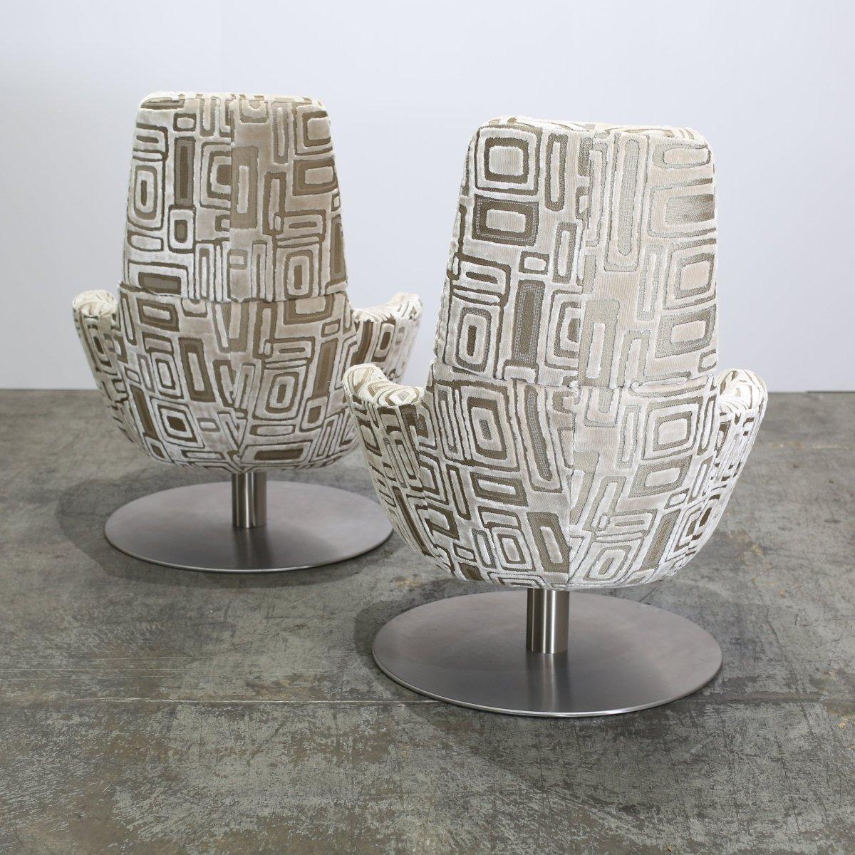 Modern Natuzzi Bond Armchairs, Set of Two For Sale