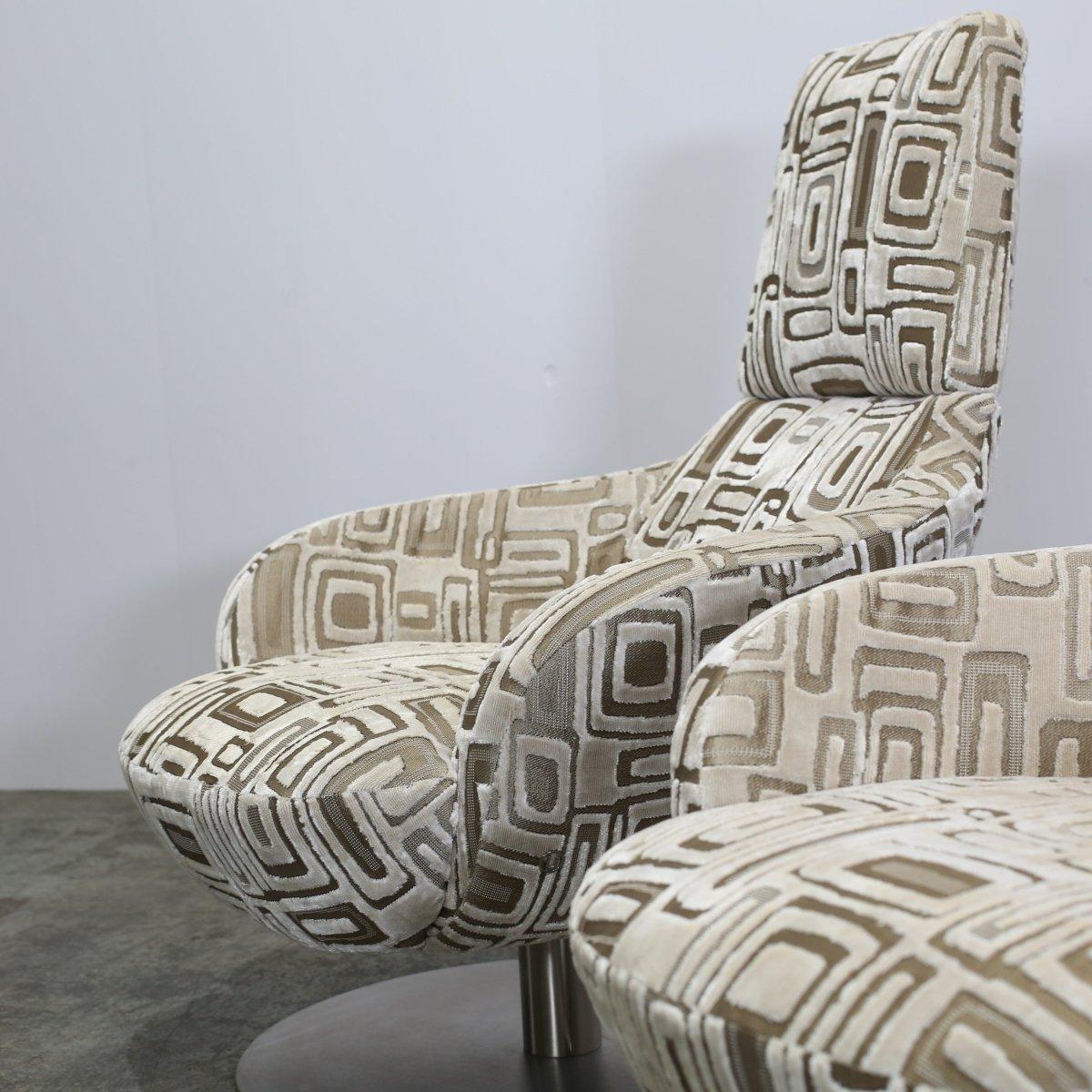 Natuzzi Bond Armchairs, Set of Two For Sale 1