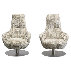 Natuzzi Bond Armchairs, Set of Two