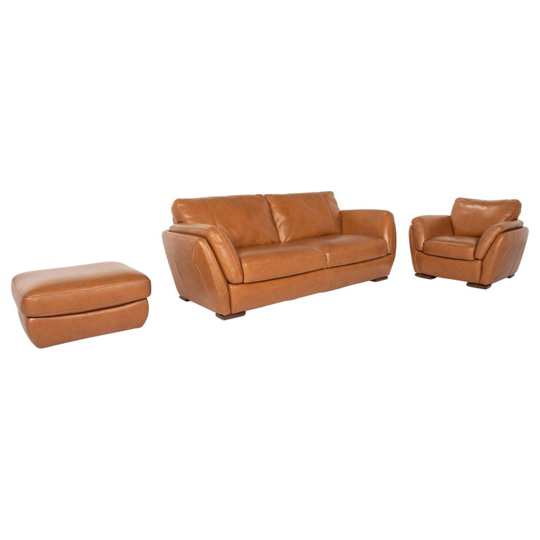 Natuzzi Editions Leather Sofa Set, Natuzzi Editions Brown Leather Sofa Review
