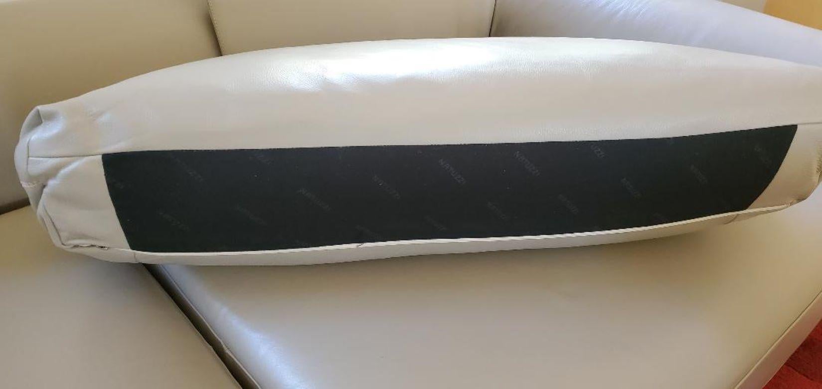 Natuzzi Italia Leather Sofa by Maurizio Manzoni and Roberto Tapinassi For Sale 2