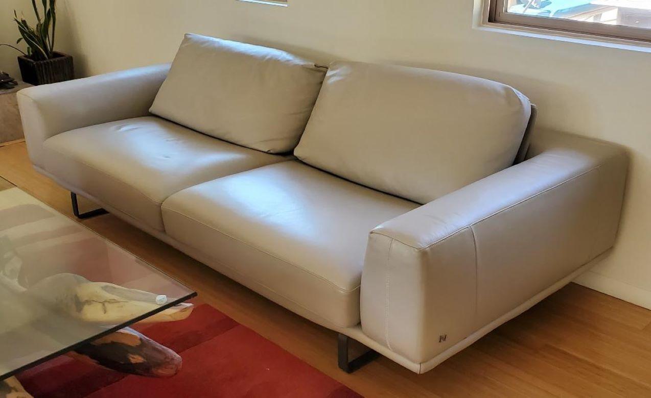natuzzi italian leather sofa