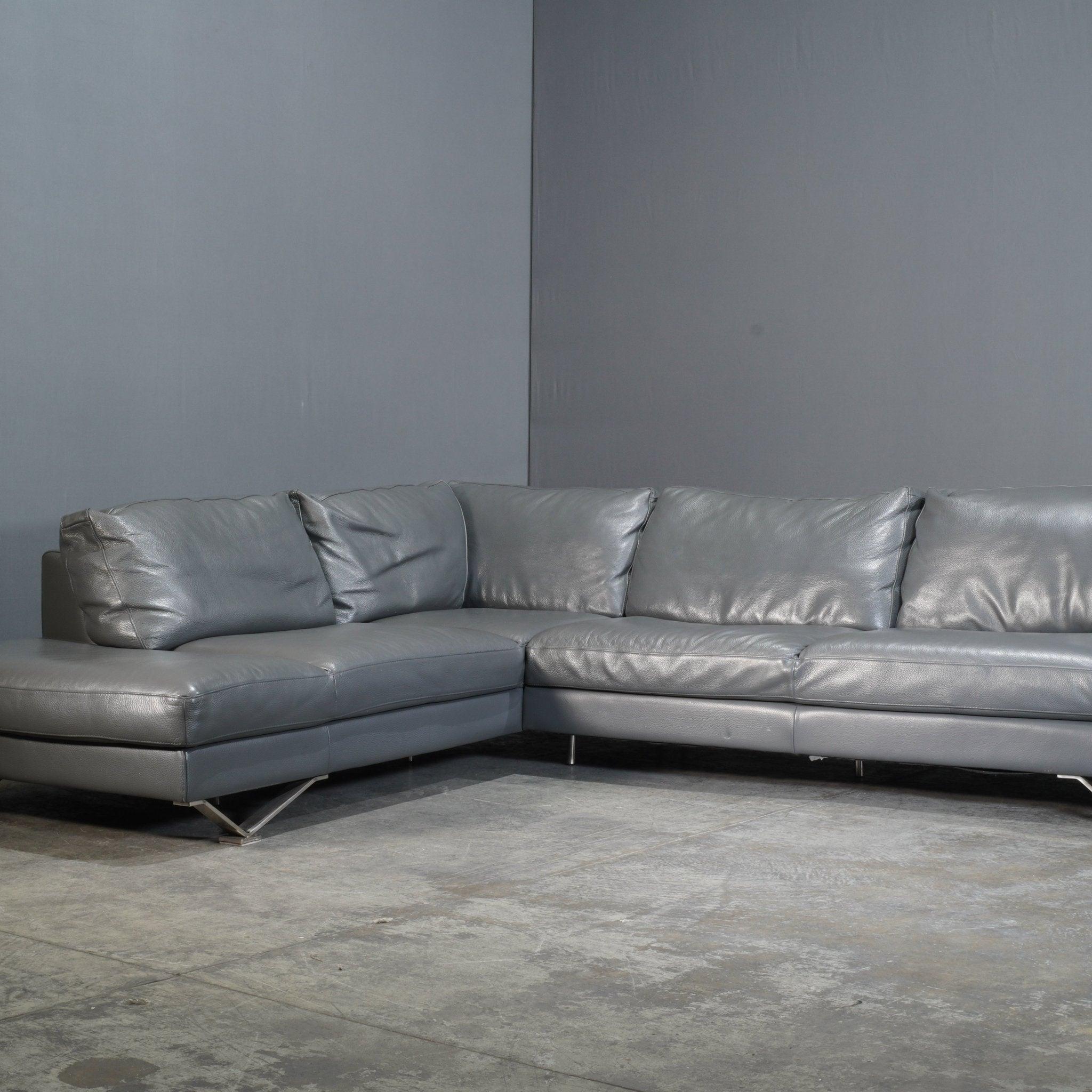 Canapé en cuir Relevè 2572 de Natuzzi Bon état à Basildon, London
