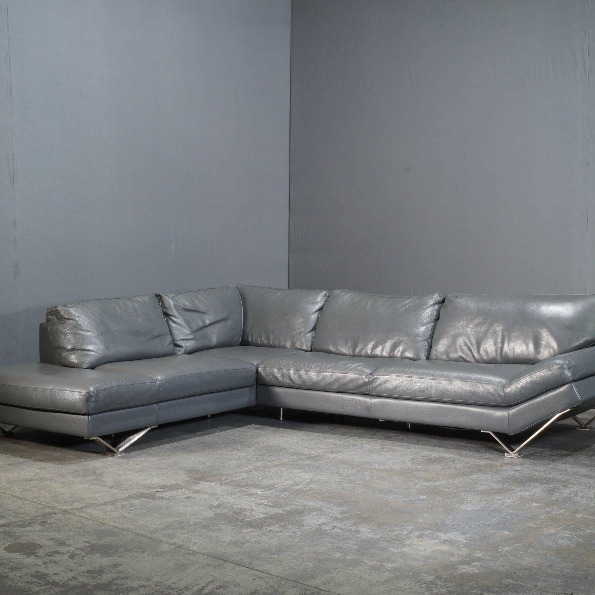 XXIe siècle et contemporain Canapé en cuir Relevè 2572 de Natuzzi