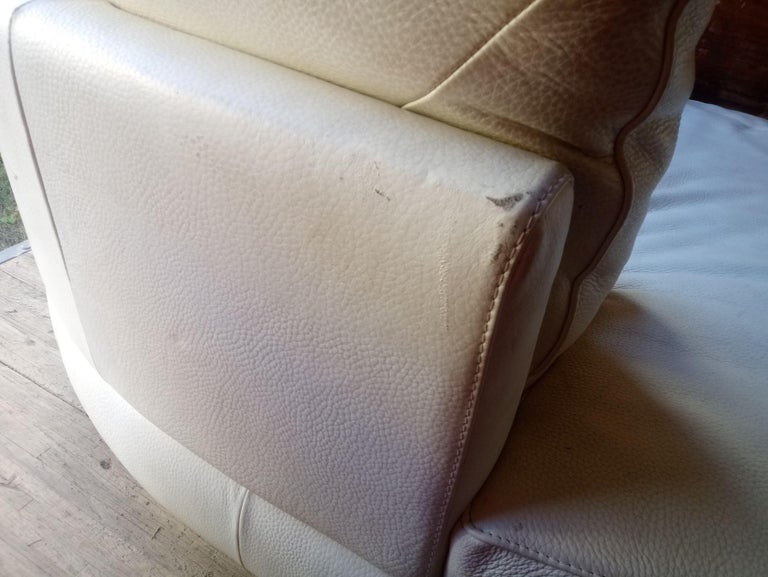 Natuzzi Leather Sofa by Italsofa For Sale 10