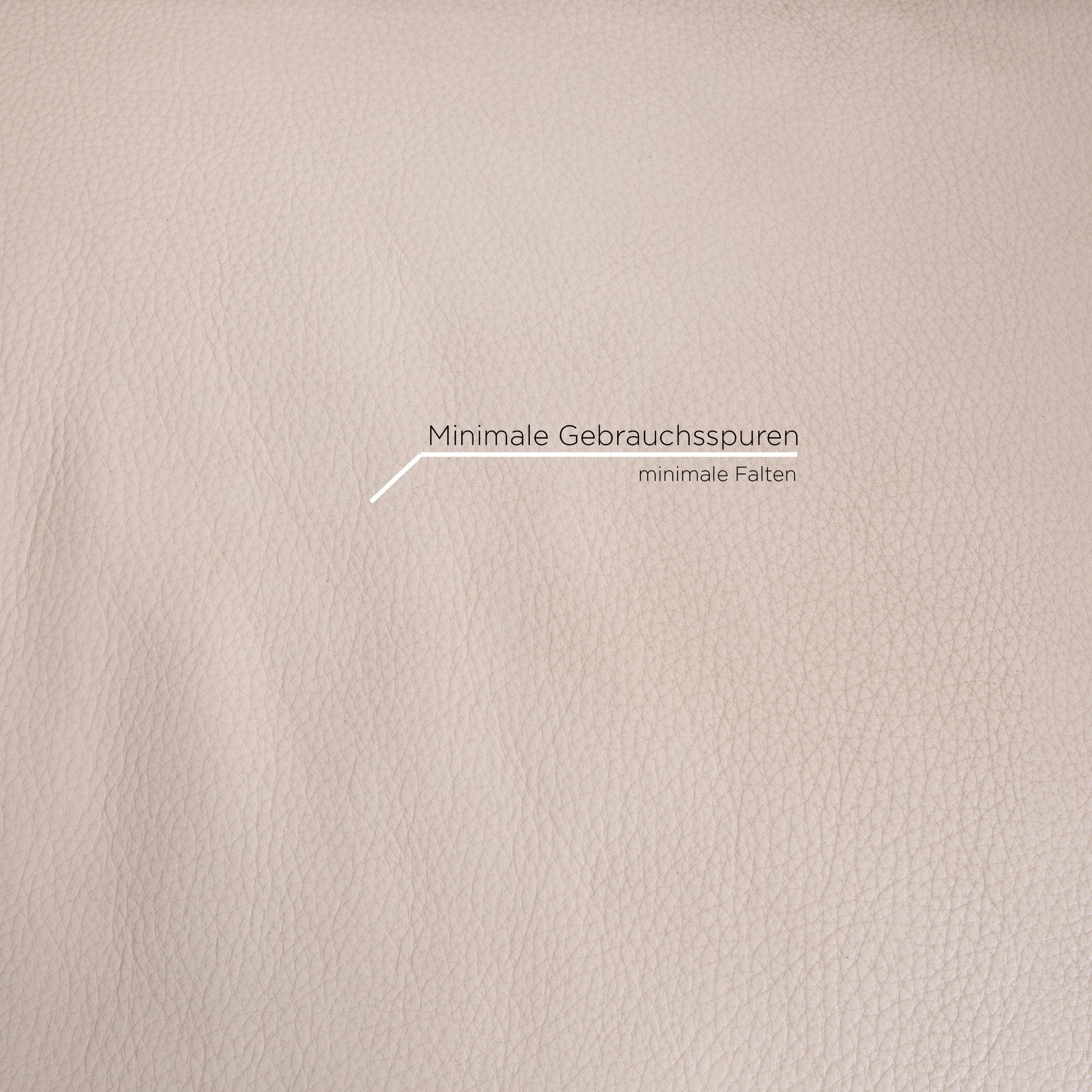 natuzzi cream leather sofa