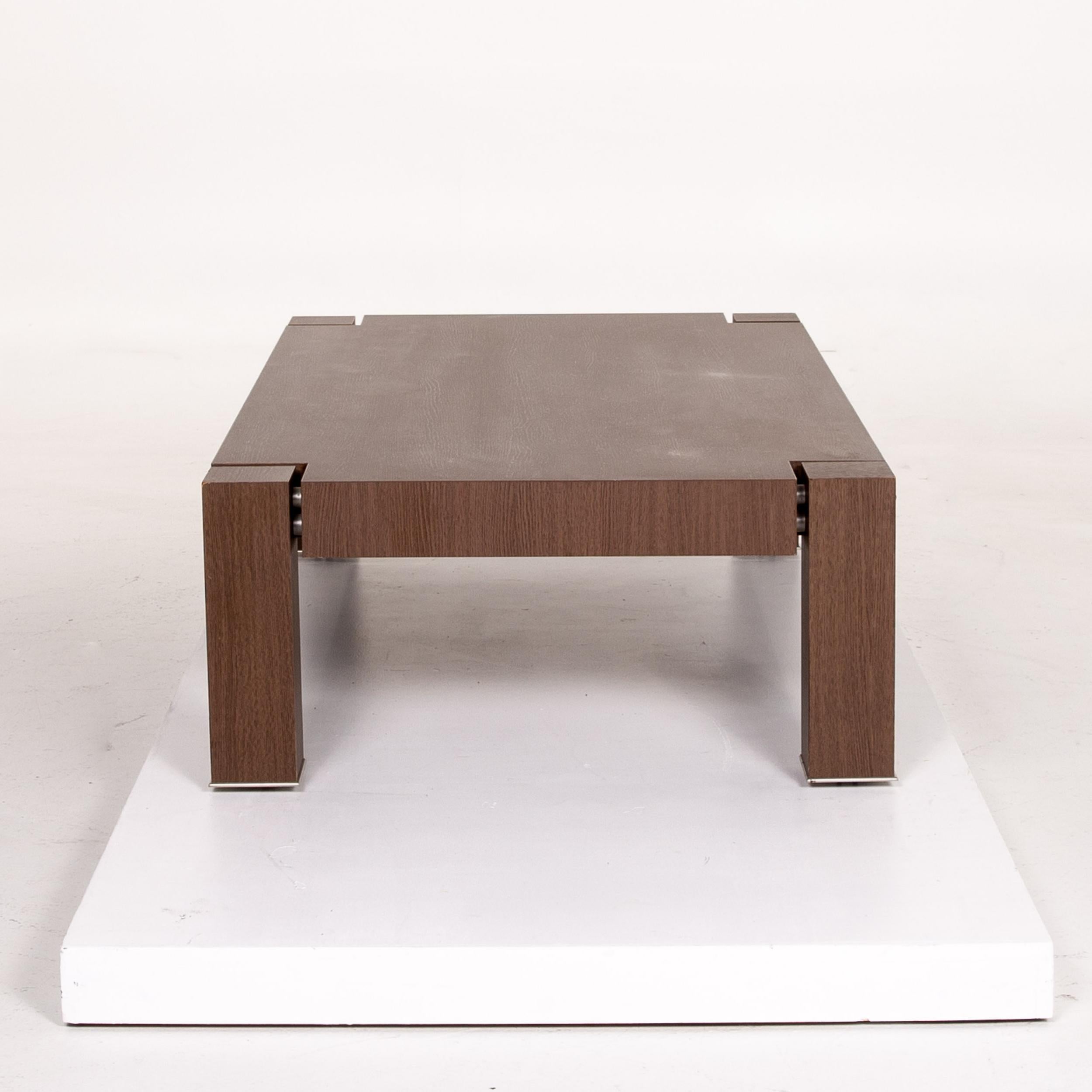 Natuzzi Wooden Coffee Table Brown Table For Sale 2