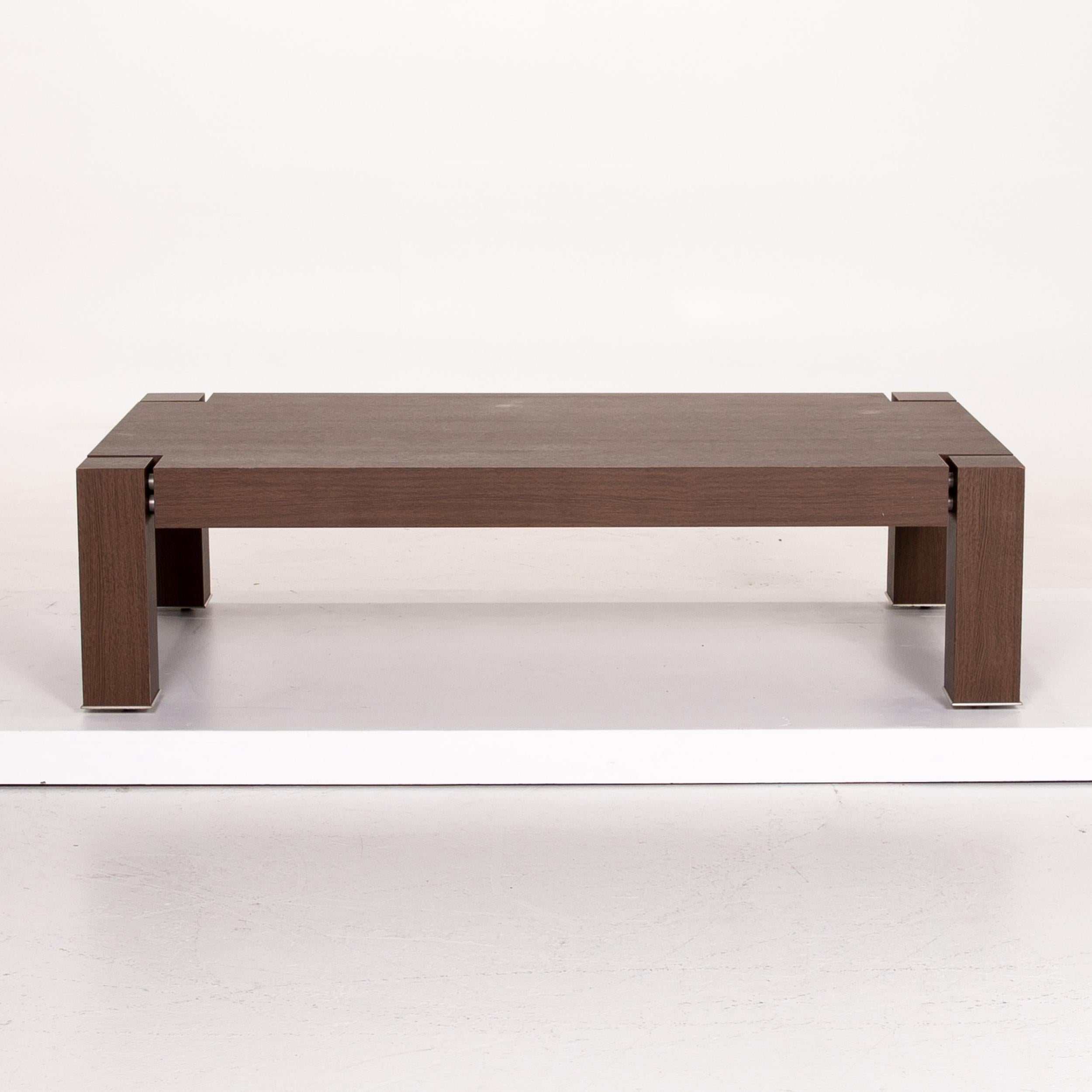 Natuzzi Wooden Coffee Table Brown Table For Sale 3
