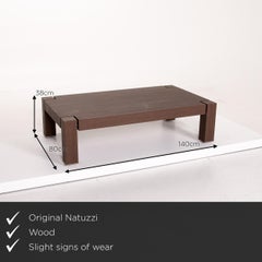 Natuzzi Wooden Coffee Table Brown Table
