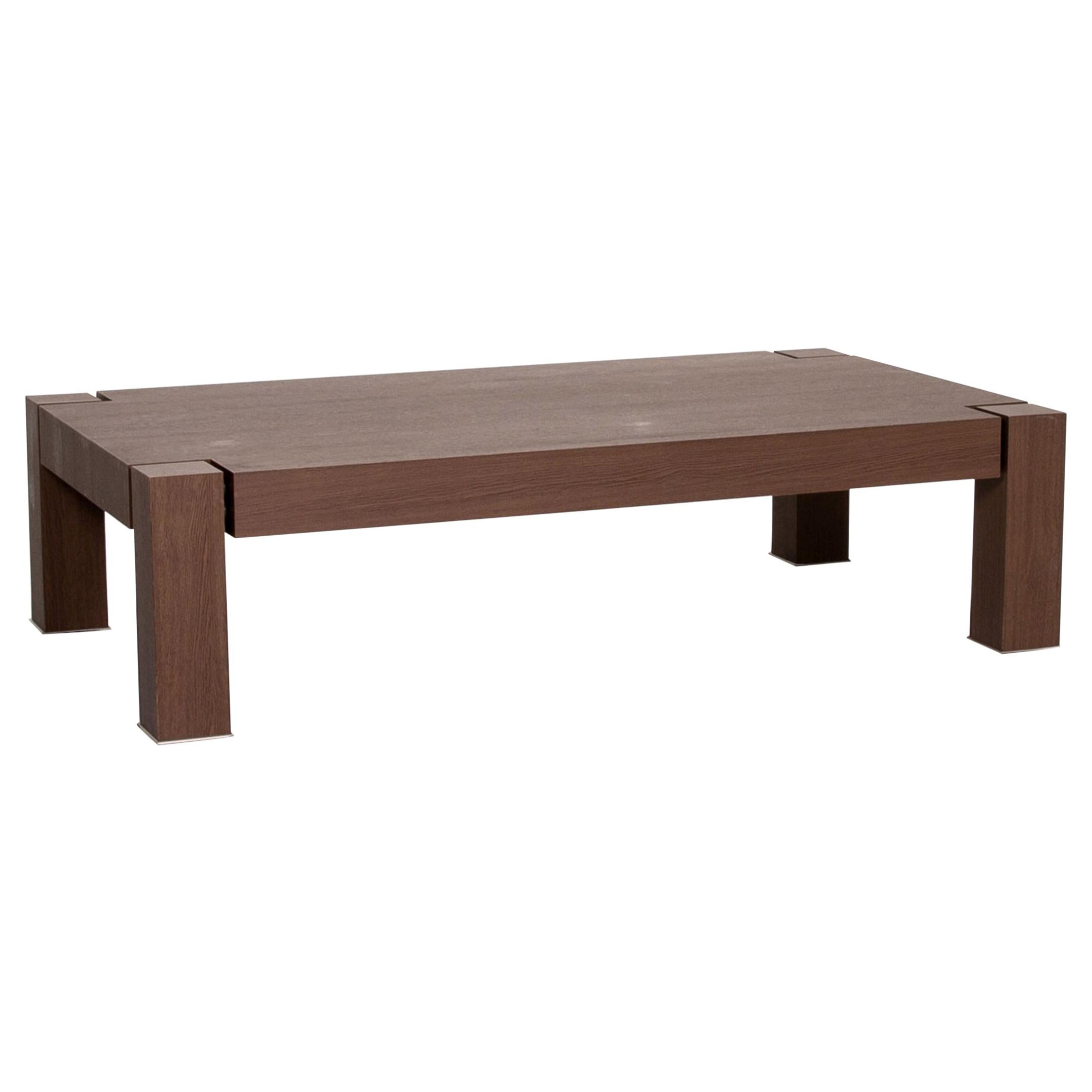 Natuzzi Wooden Coffee Table Brown Table