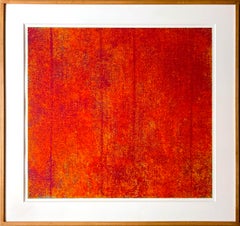 Untitled color-field abstract expressionist print (hand signed, numbered) FRAMED