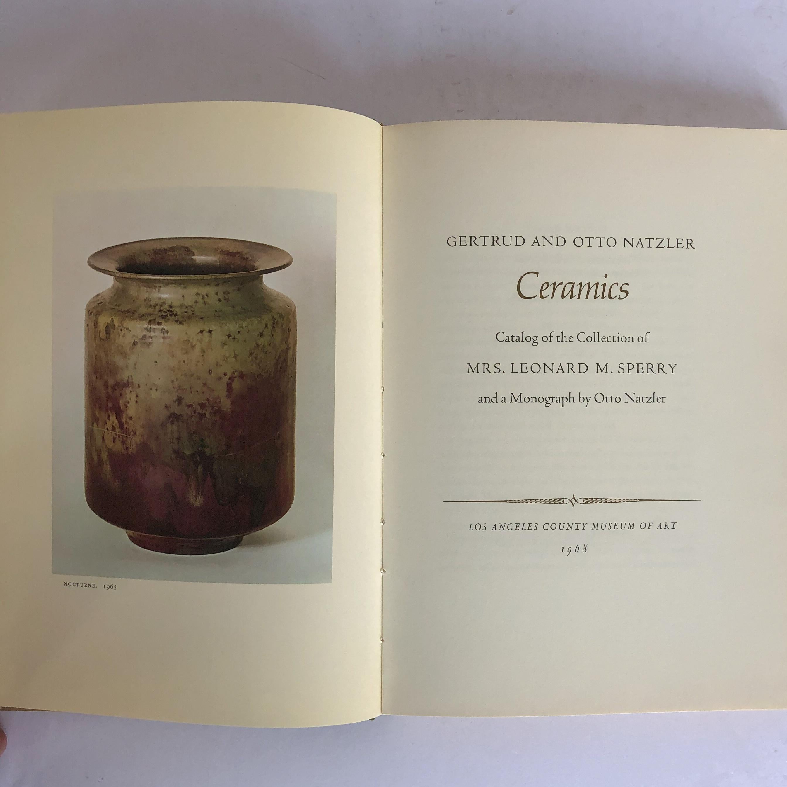 Mid-20th Century Natzler Ceramics a Signed Presentation Copy