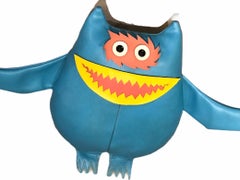 Naugahyde Cute Nauga Monster Doll 1960s Adv. Promotion for Uniroyal Pleather