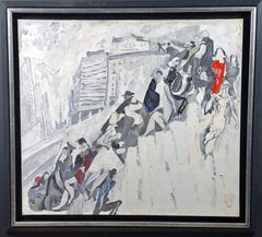 Naum Zeitlin (1909-1997) / - Olio su tela datato e firmato - La scalinata