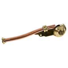 Nautical Boatswain Whistle of Brass and Copper Made in Uk in the Early 1920s