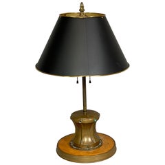 Nautical Brass and Teak Table Lamp