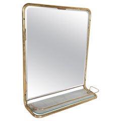 Nautical Brass Mirror from a Ship
s Stateroom, circa 1960s
