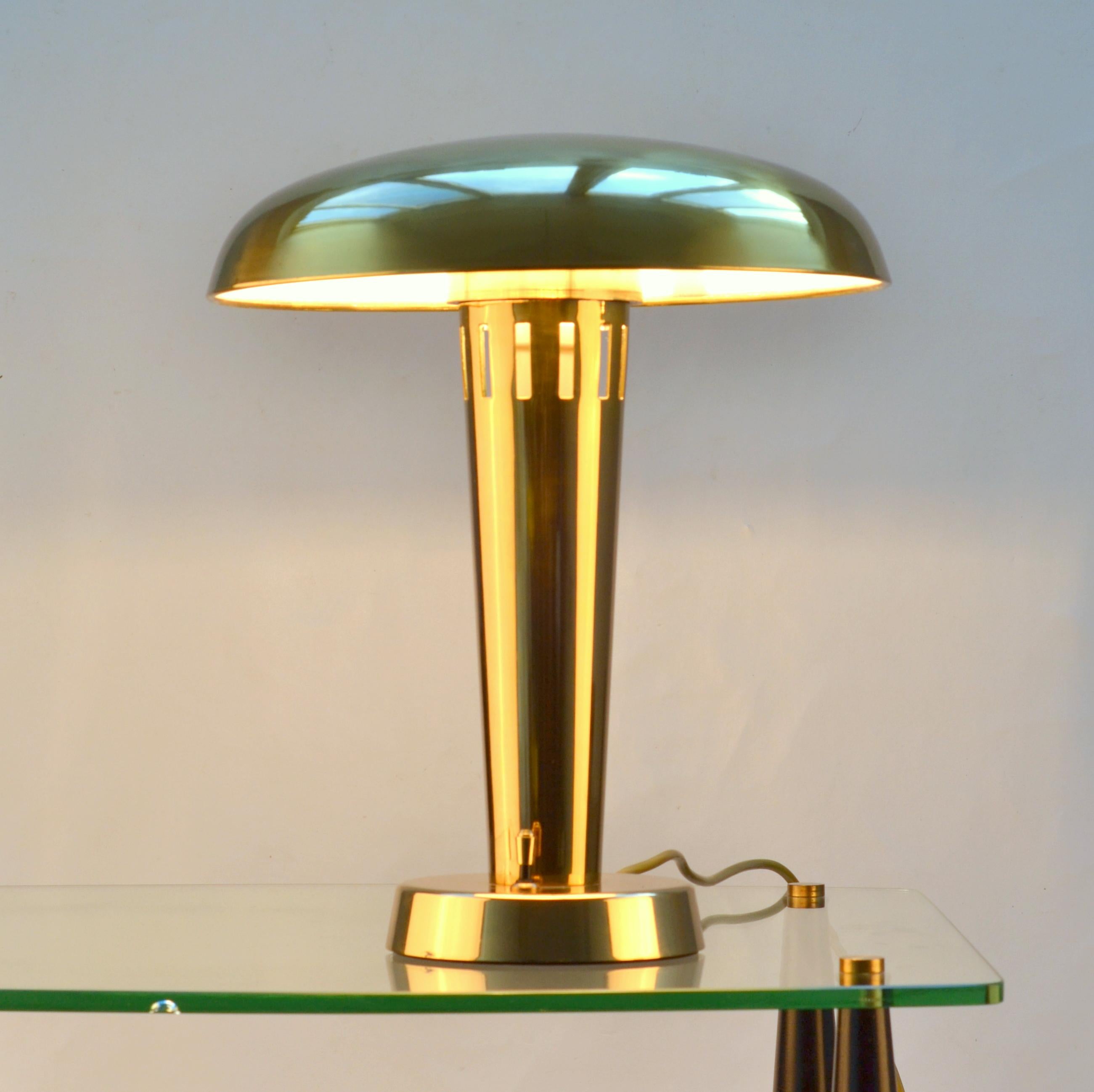 European Nautical Brass Table Lamp