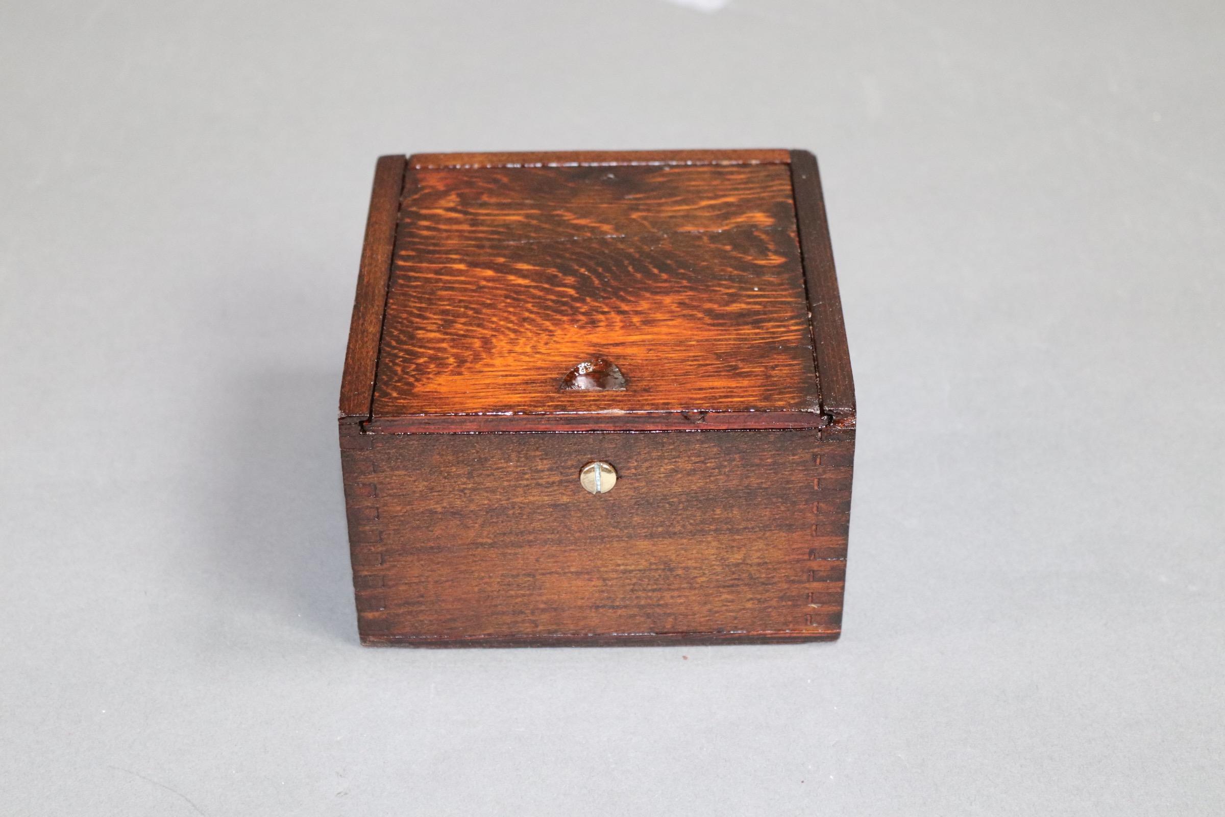 Nautical Compass in Varnished Box 1