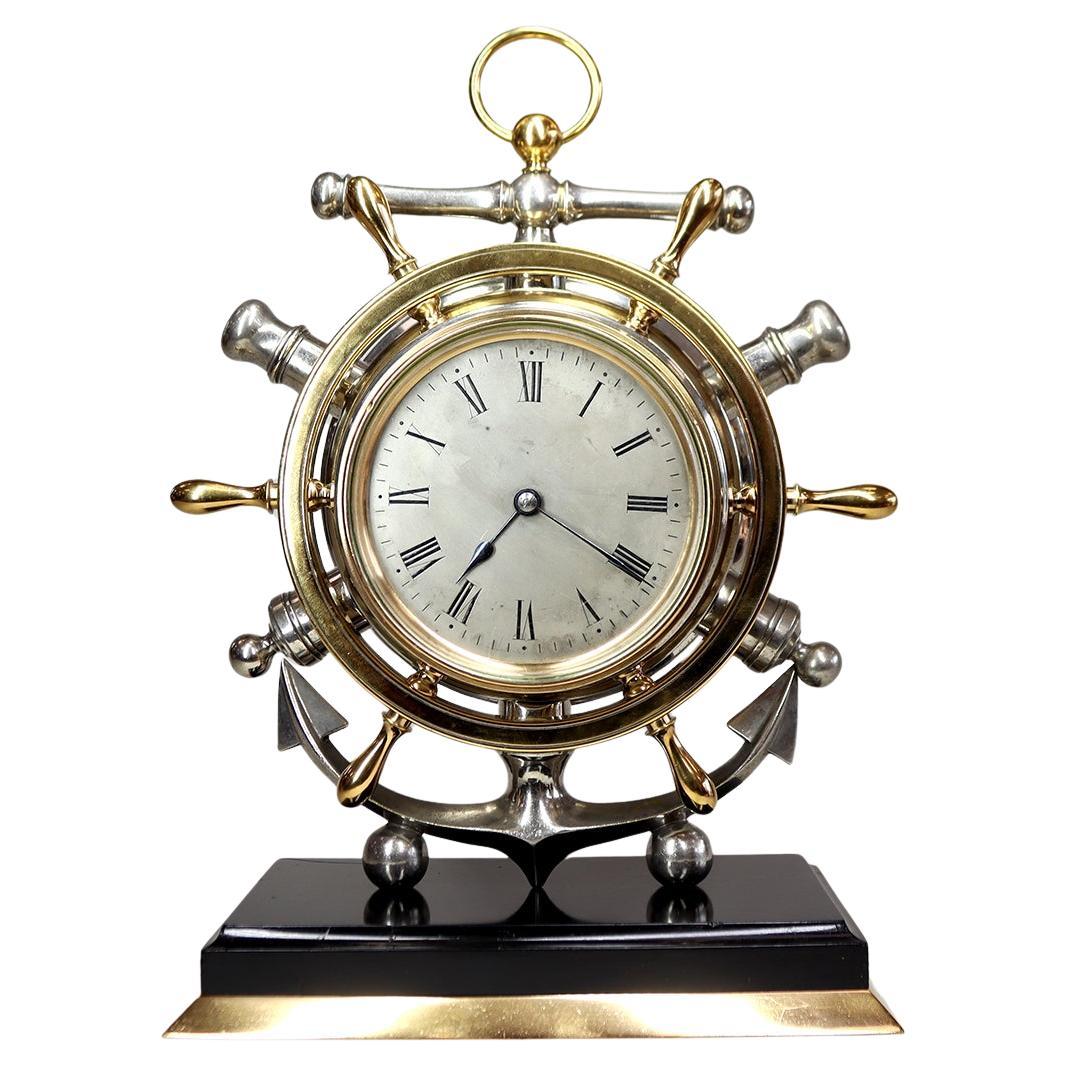 Pièce d'horlogerie de bureau nautique de la série industrielle Guilmet. en vente