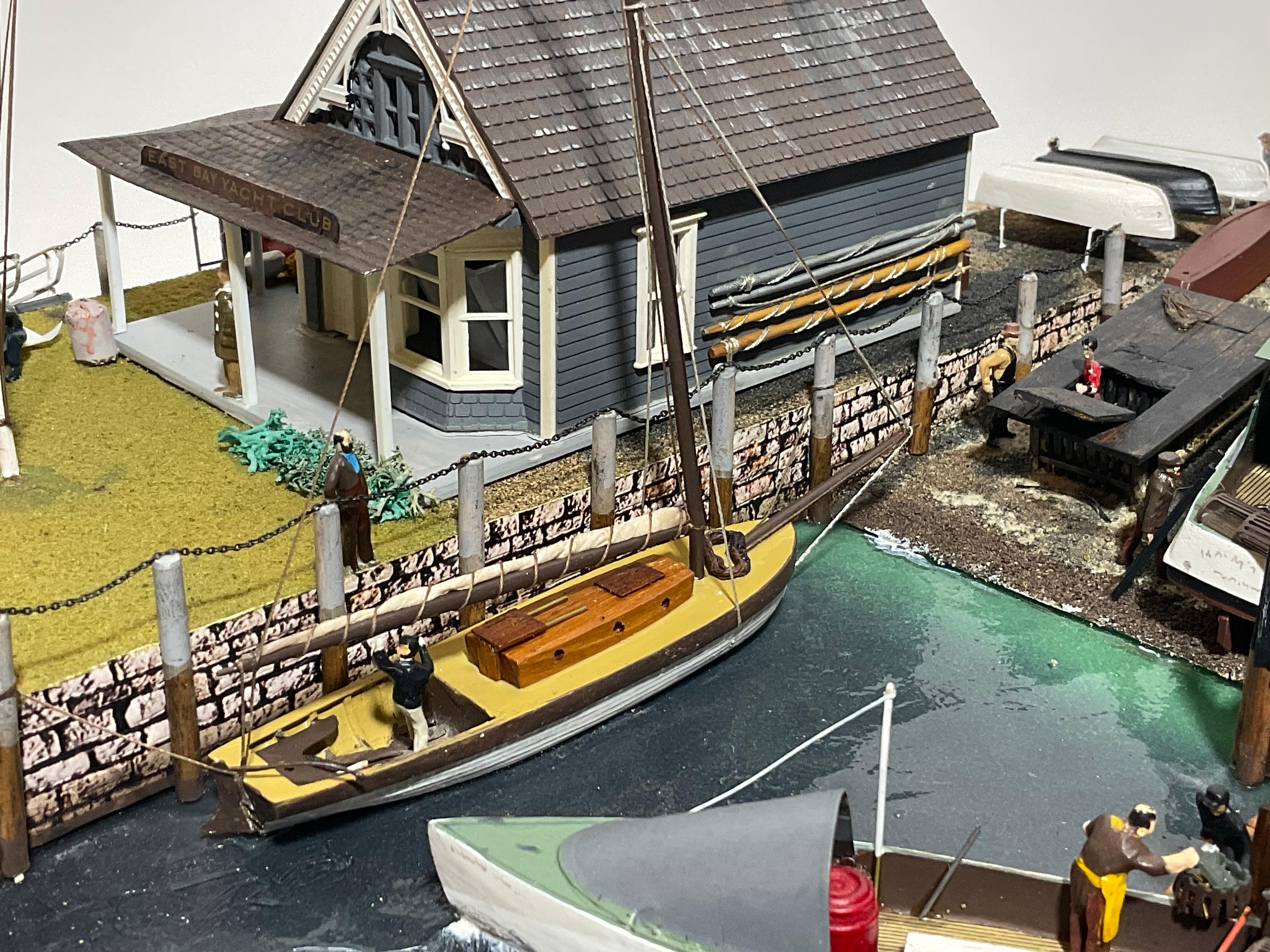 Nautical diorama of CARLYLE COVE in Maine For Sale 5