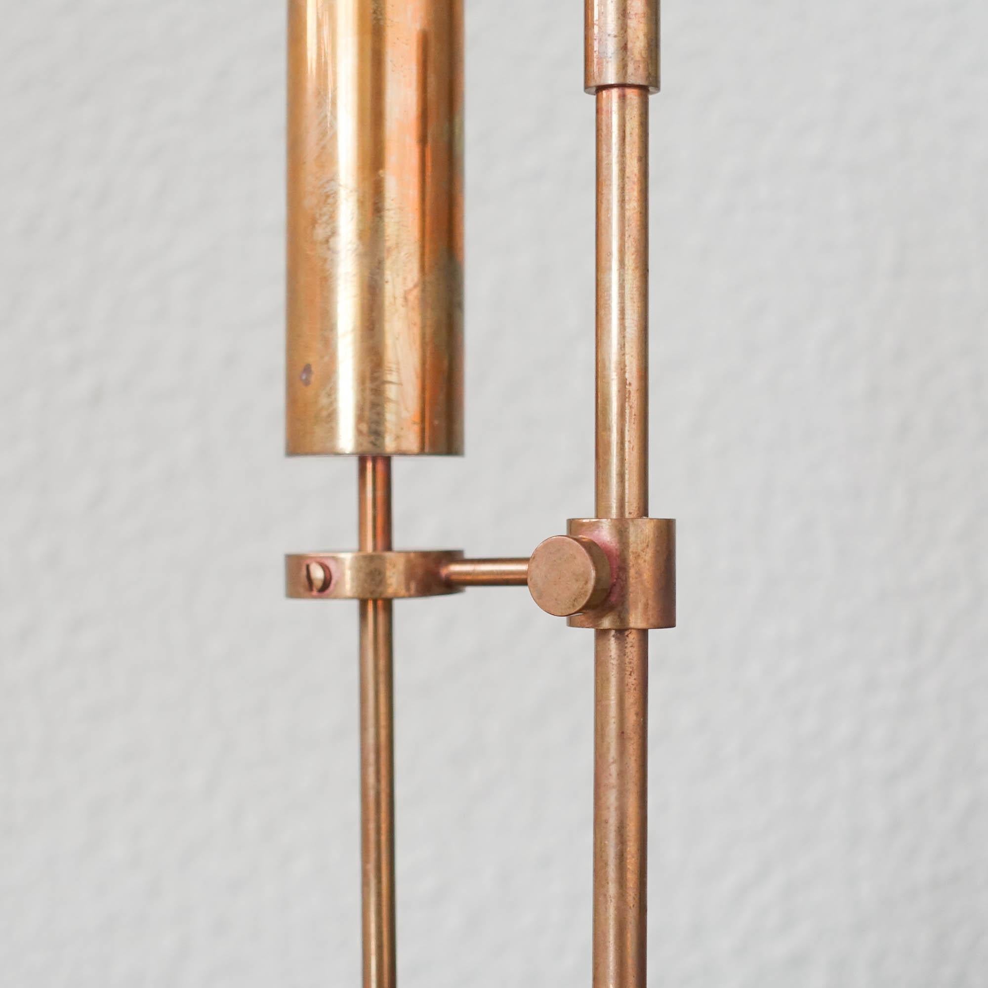 Mid-Century Modern Nautical Gyro Brass Oil Lamp 