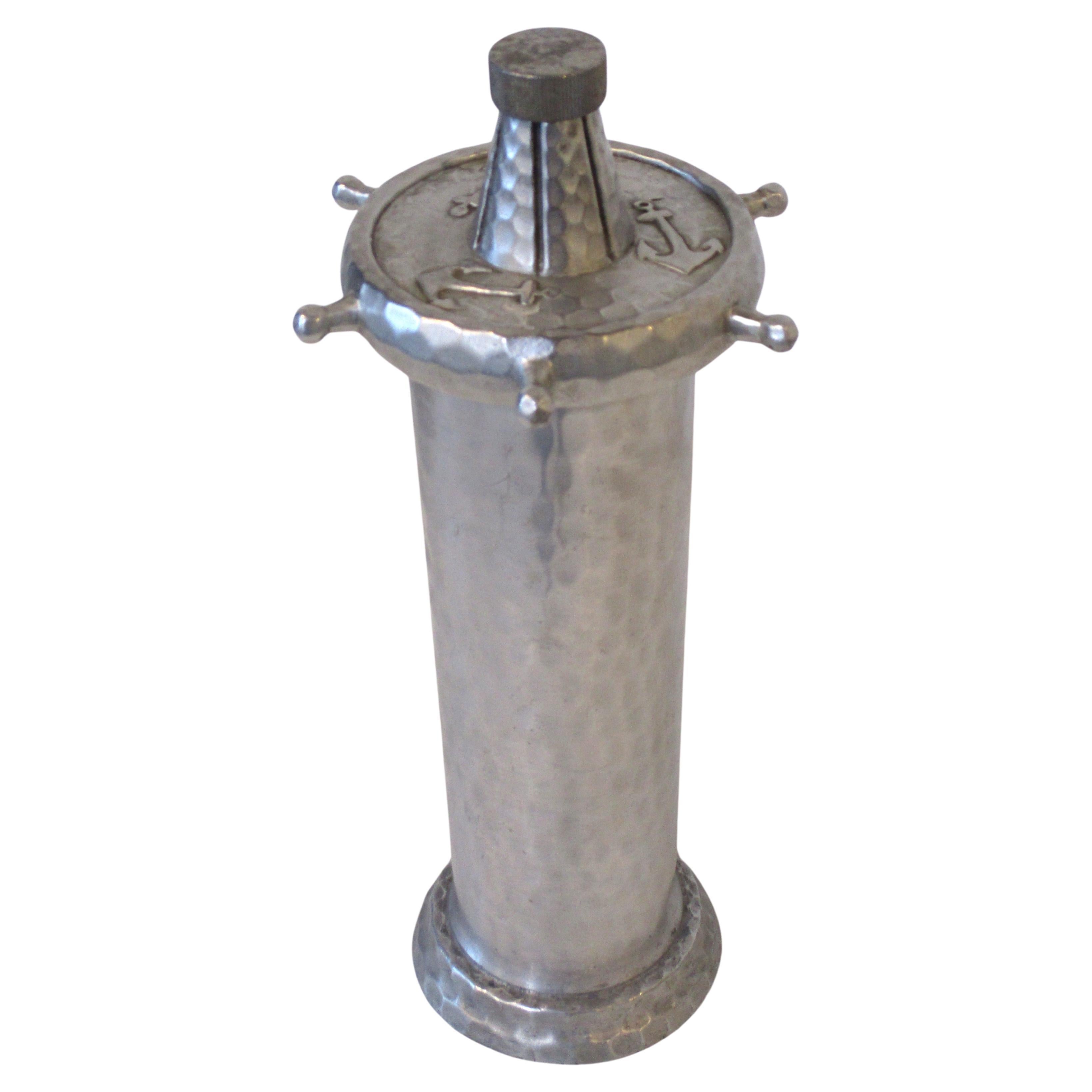 Nautical Hammered Aluminum Cocktail Shaker by Everlast
