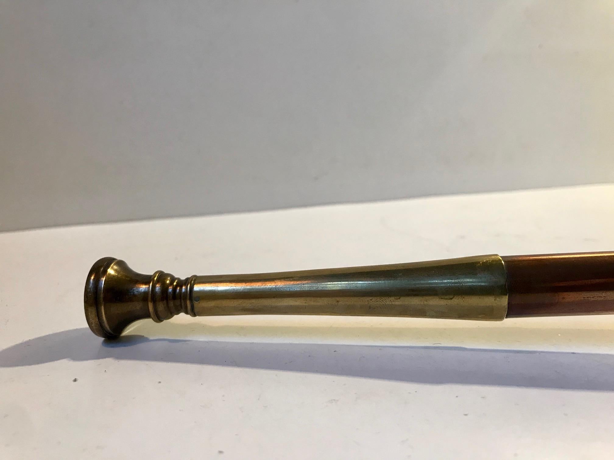 old brass horn