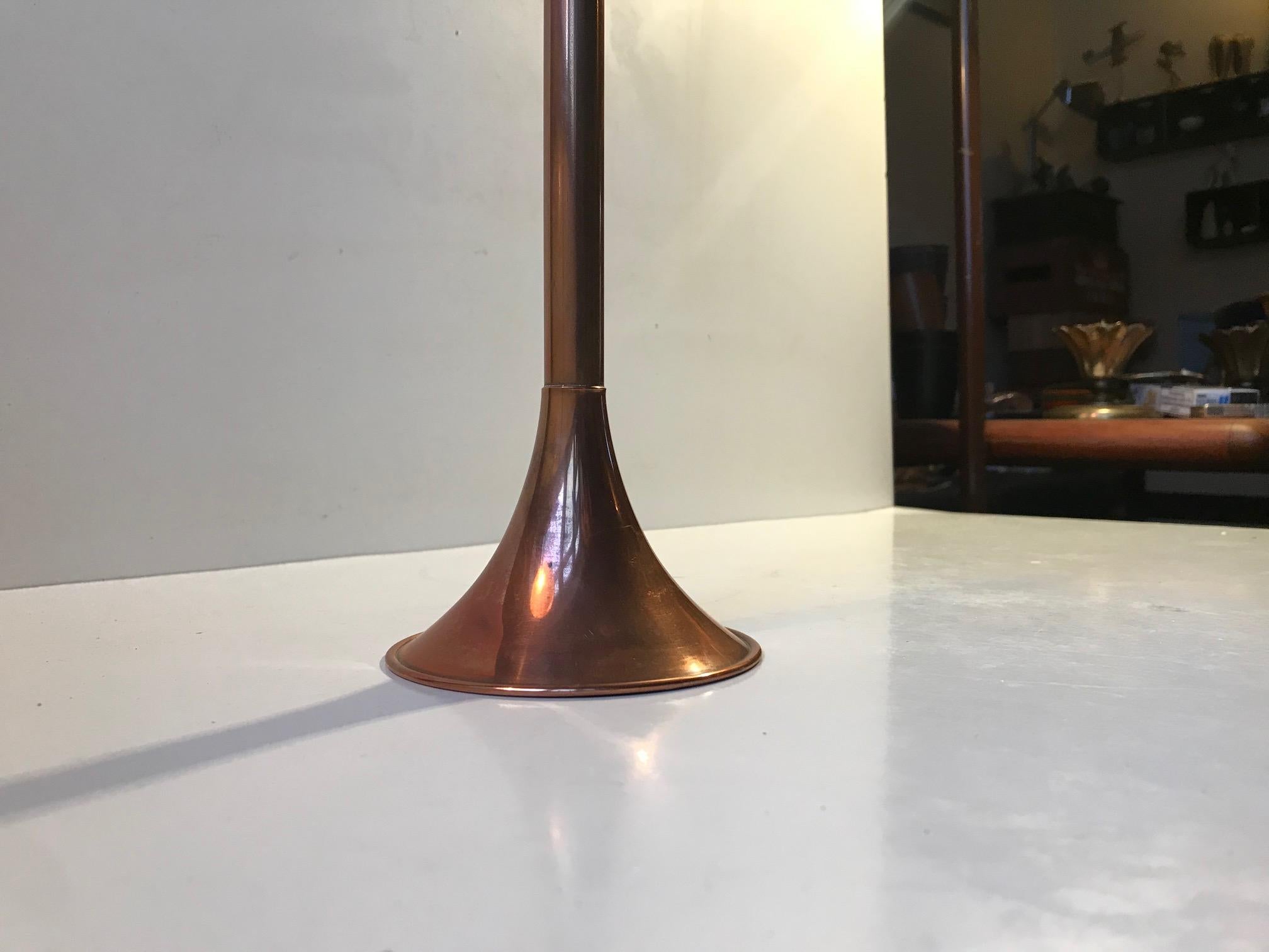 Scandinavian Modern Nautical Horn in Copper and Brass, 1960s For Sale