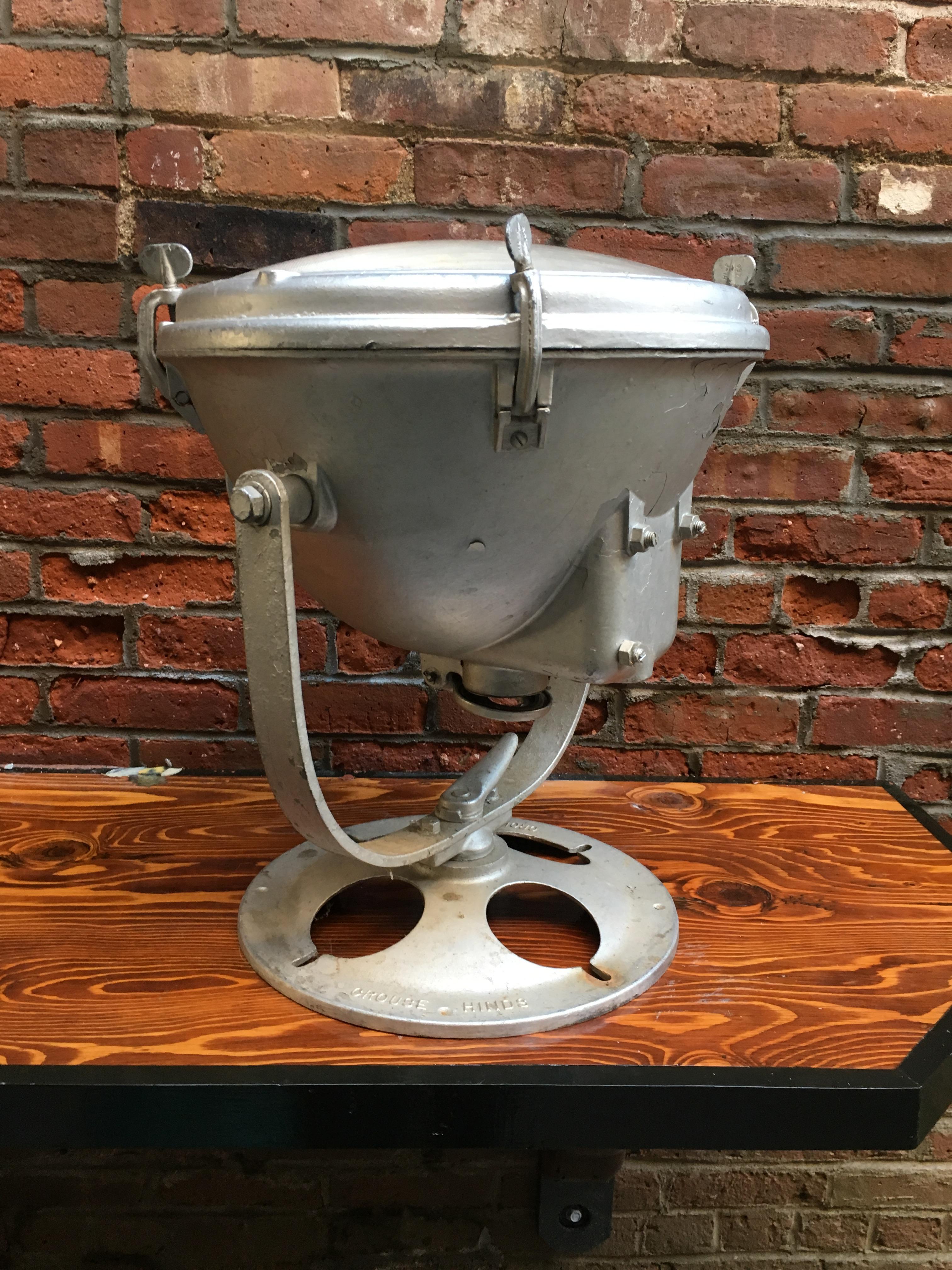 American Nautical Industrial Crouse-Hinds Adjustable Spotlight