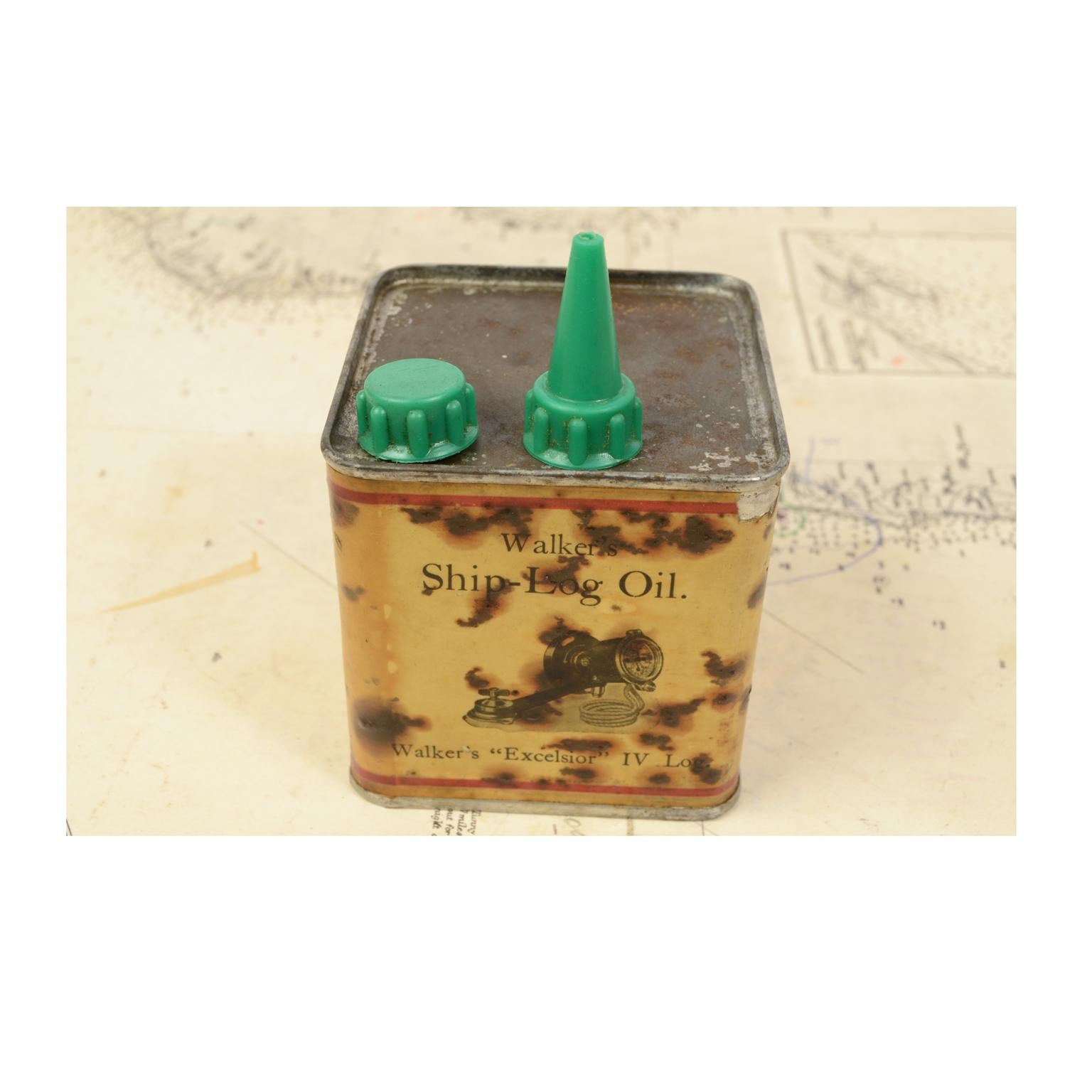 Bitácora náutica en su caja de madera para medir la velocidad de los barcos Caminante de principios del siglo XX en venta 6