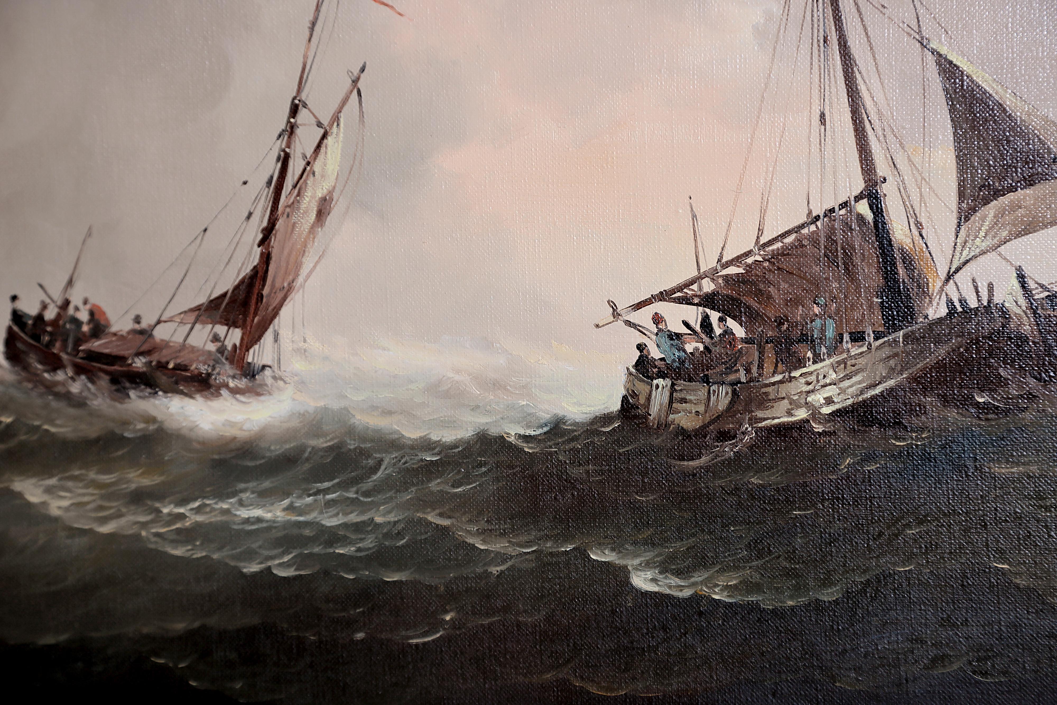 Nautical / Maritime Painting by Jan Hendrik Jacob Jasper (1937-2018) 2