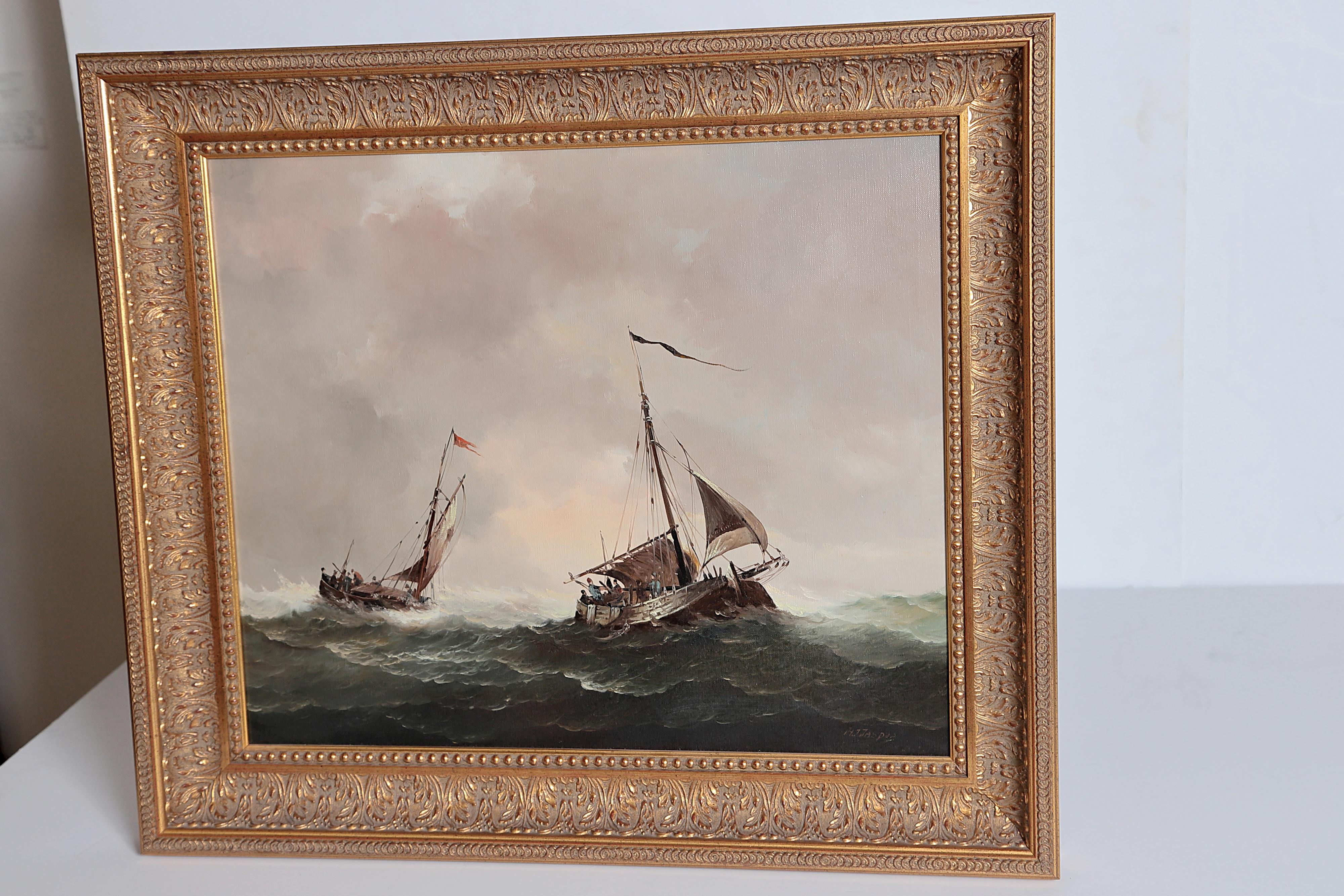 Nautical / Maritime Painting by Jan Hendrik Jacob Jasper (1937-2018) 1