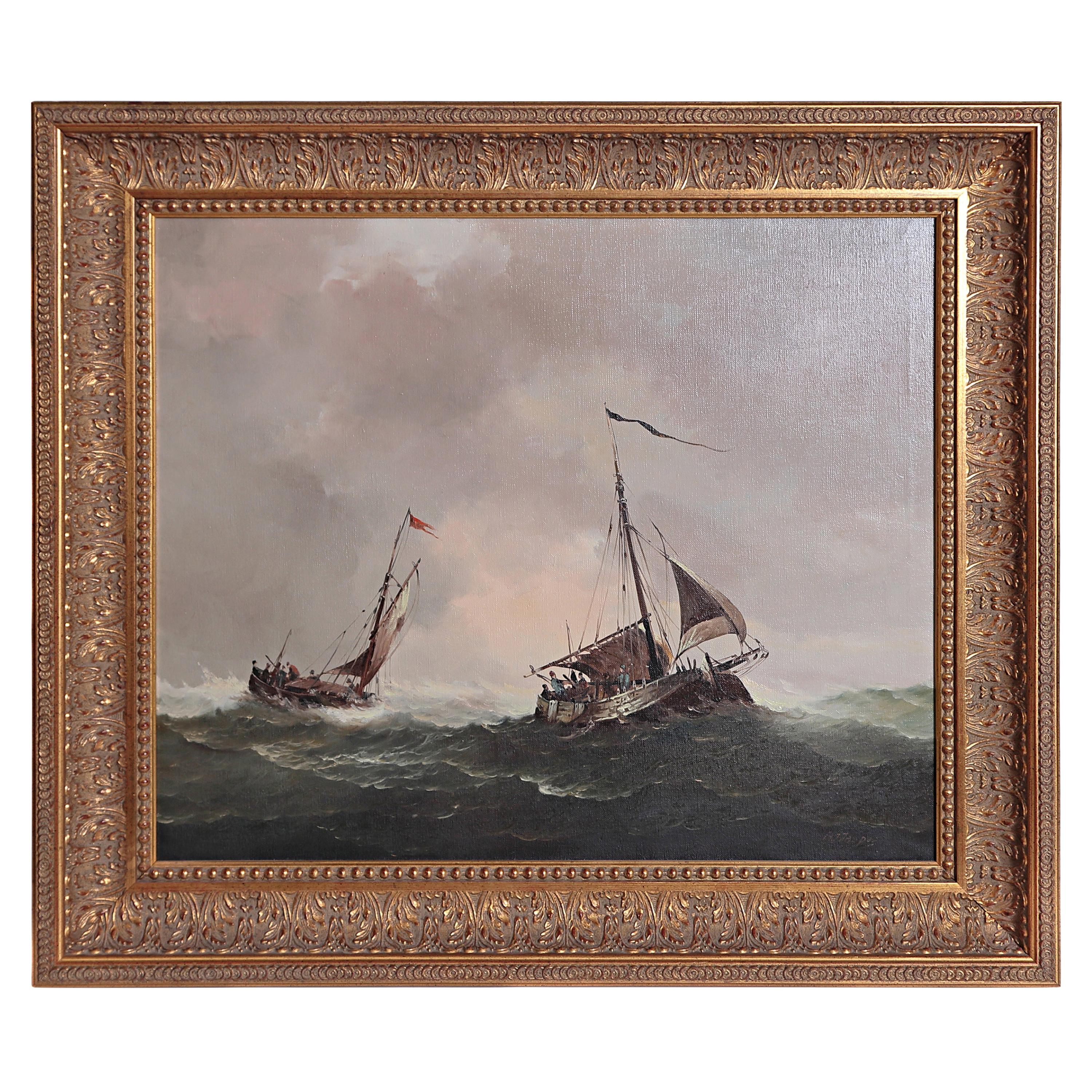 Nautical / Maritime Painting by Jan Hendrik Jacob Jasper (1937-2018)