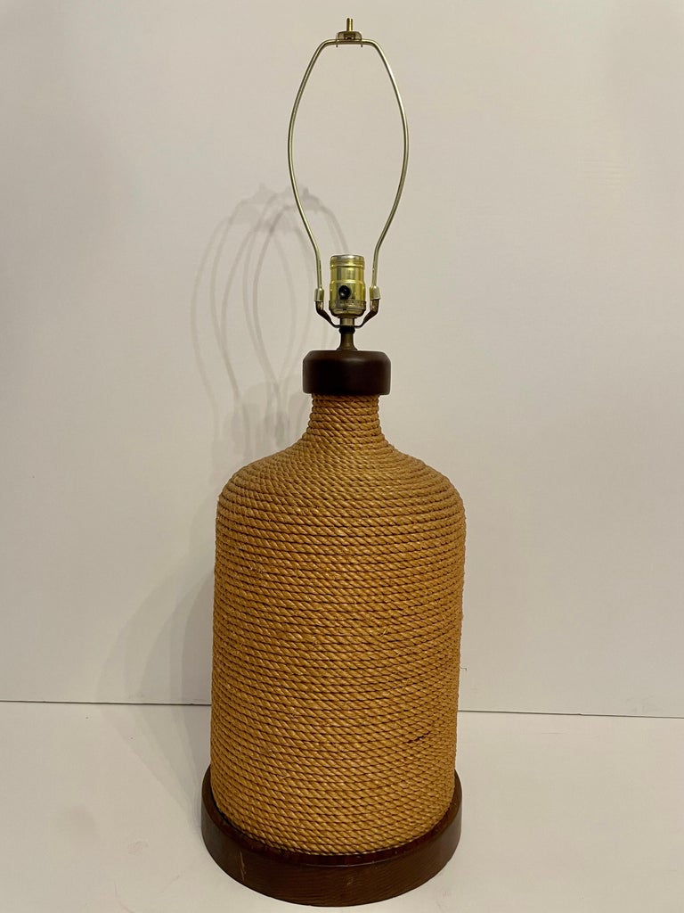 Nautical Mid Century Rope Lamp at 1stDibs nautical rope lamp