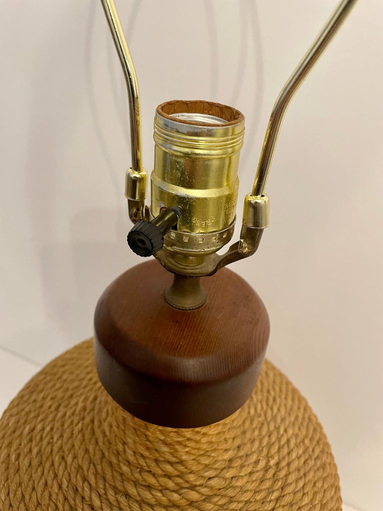 Nautical Mid Century Rope Lamp at 1stDibs nautical rope lamp