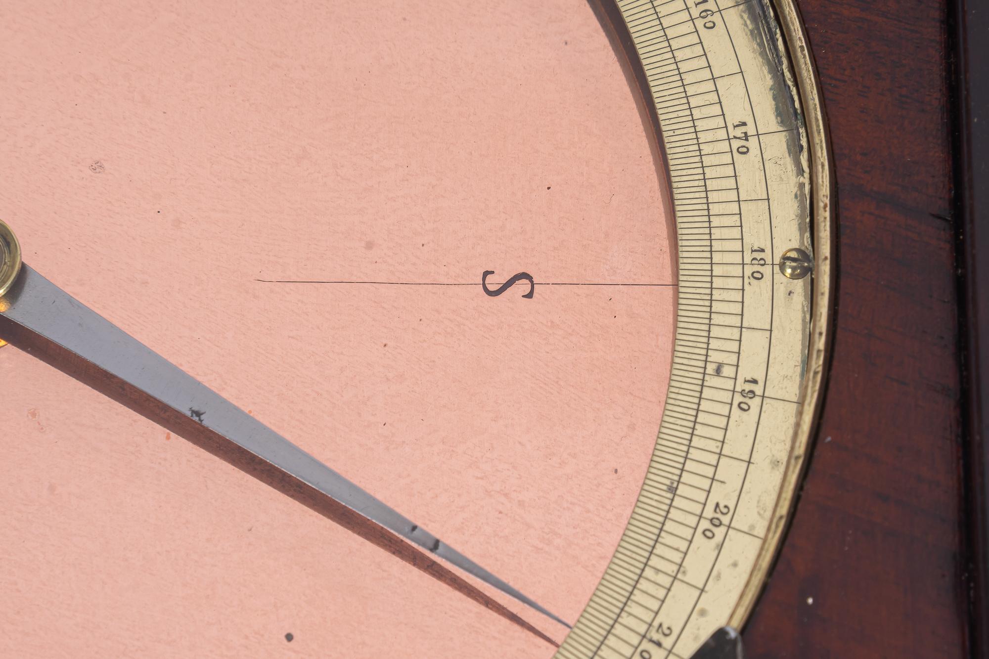 Nautical object with copper compas and level indicator around 1950s For Sale 7