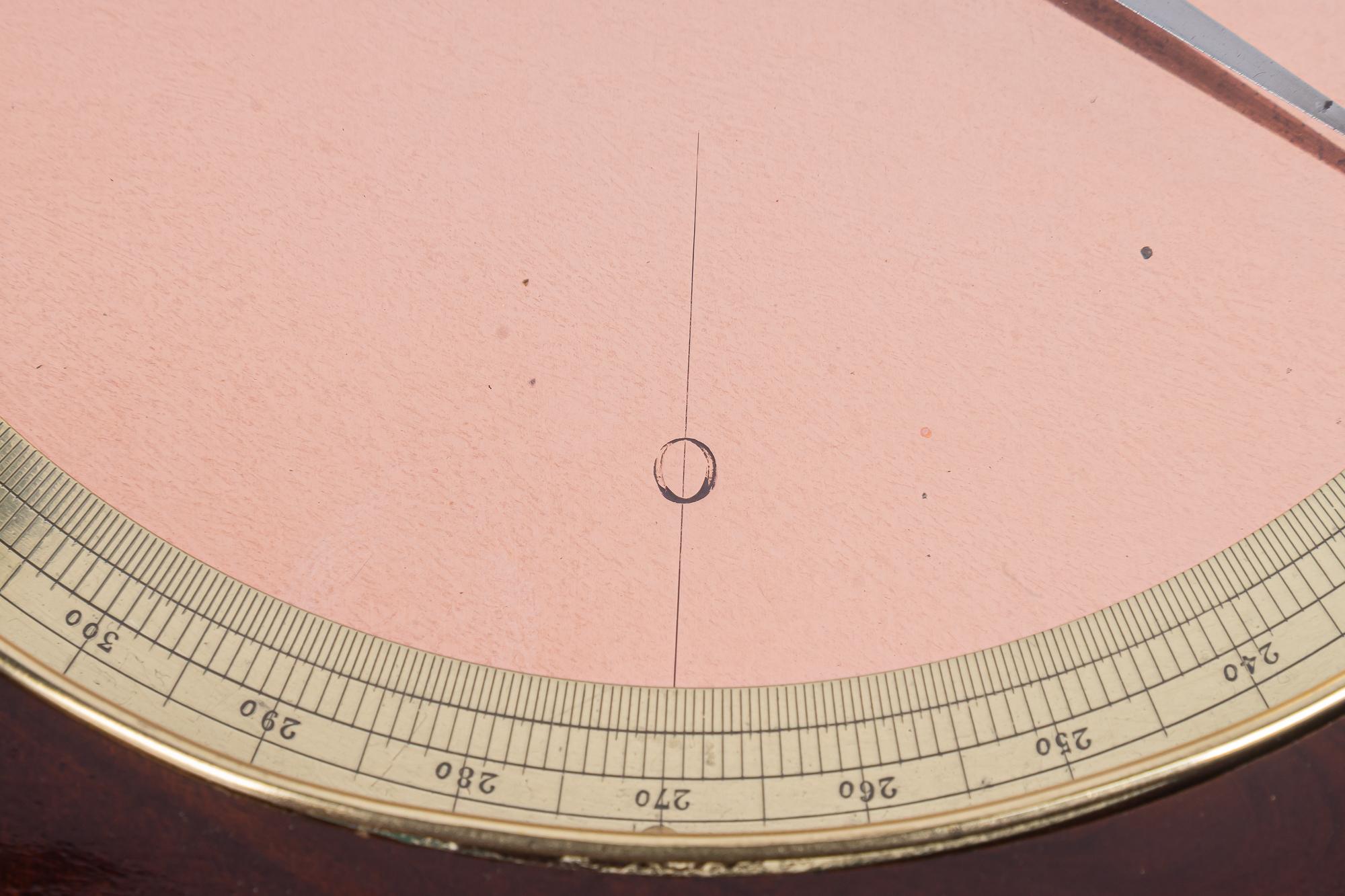 Nautical object with copper compas and level indicator around 1950s For Sale 8