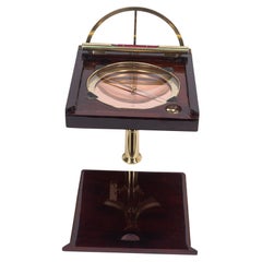 Objects for Objects fors avec compas en cuivre et indicateur de niveau vers les années 1950