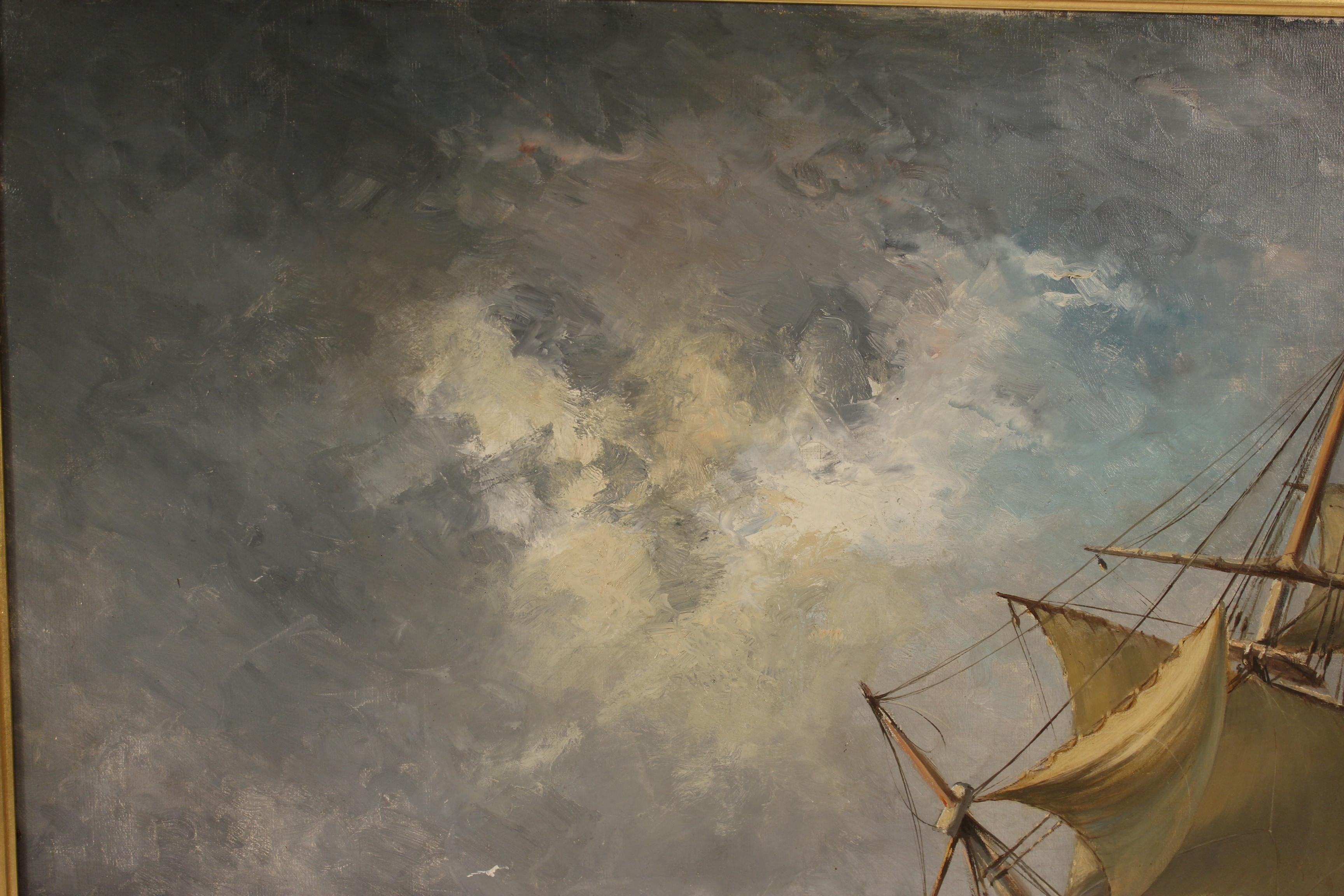 Canvas Nautical Painting by Paul Seignon