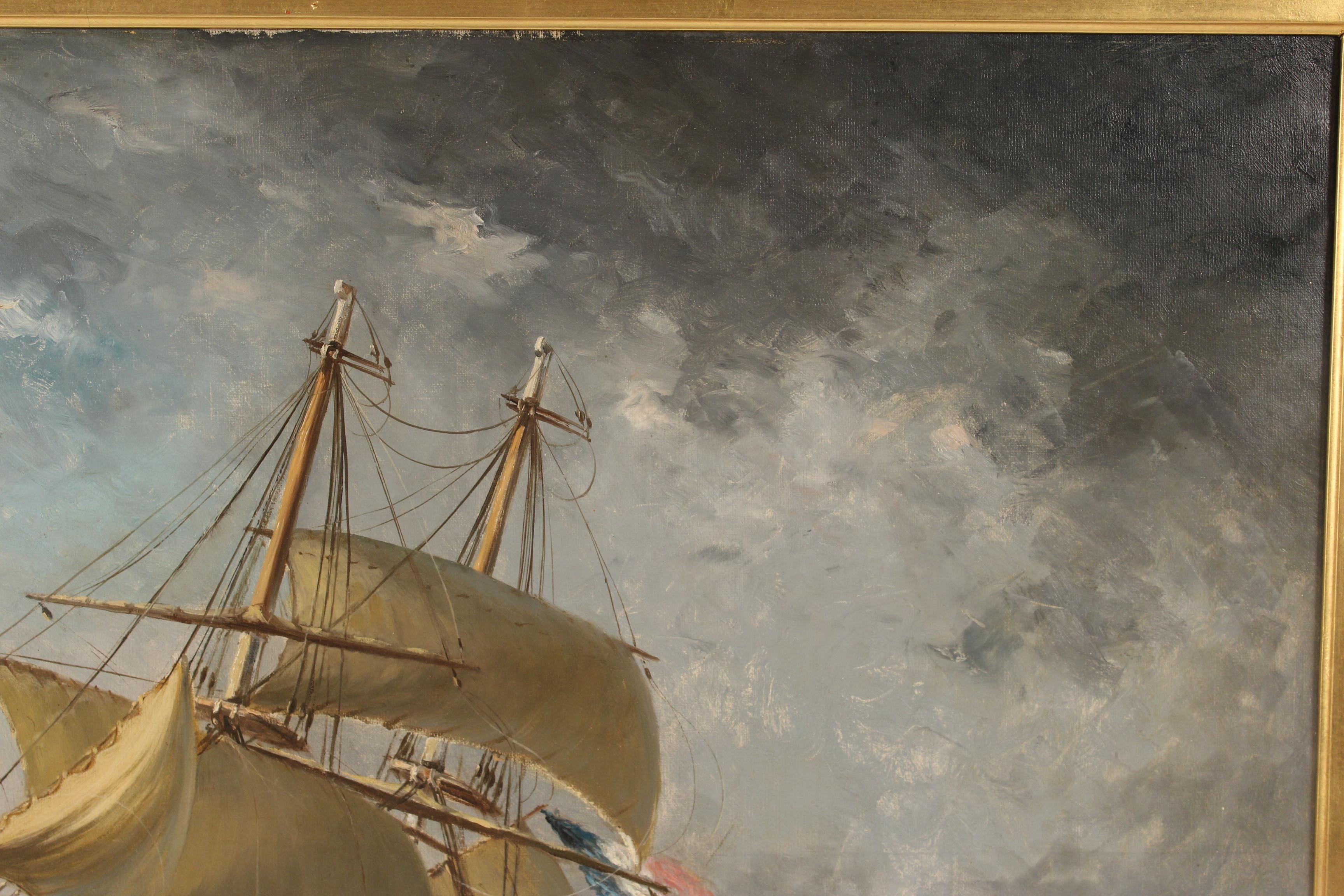 Nautical Painting by Paul Seignon 1